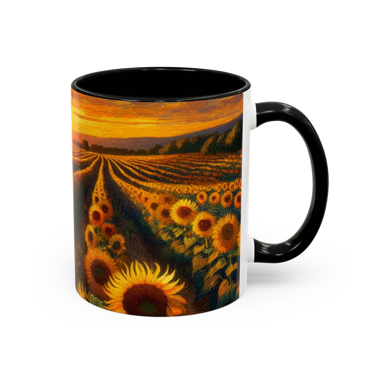 Sunset Serenade Sunflower Fields - Mugs
