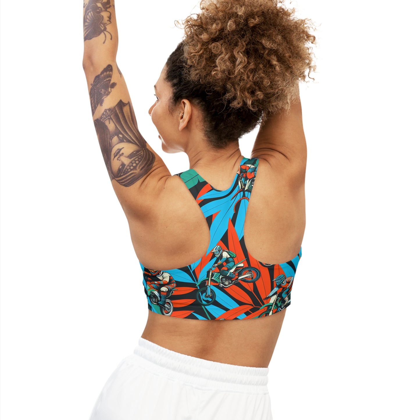 Tropical Moto Mayhem - Sports Bra