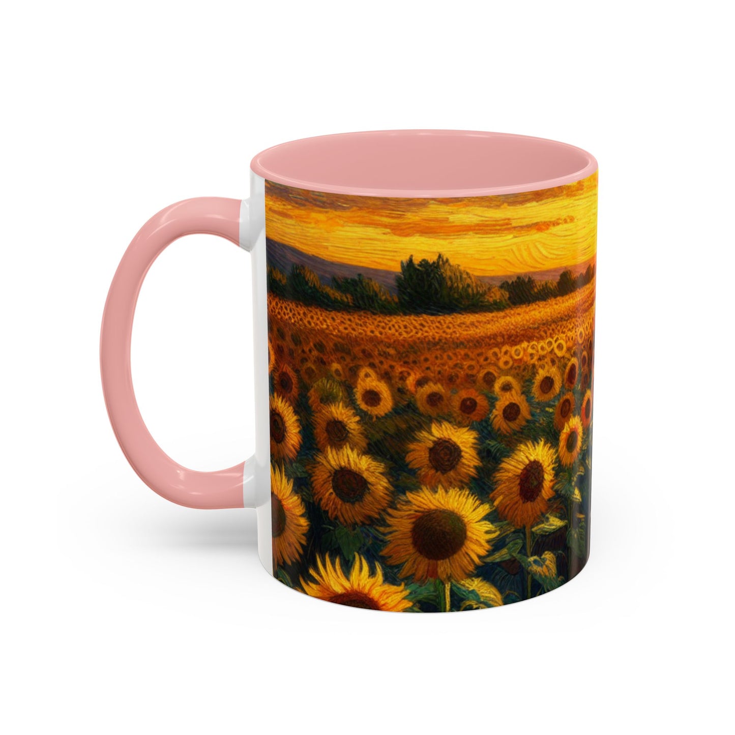 Sunset Serenade Sunflower Fields - Mugs