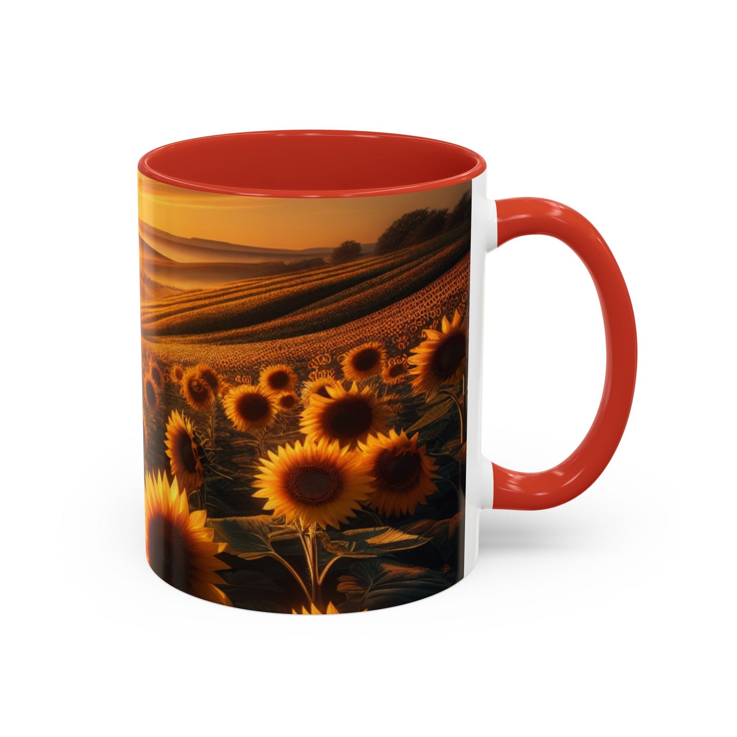 Golden Hour Sunflower Bliss - Mugs