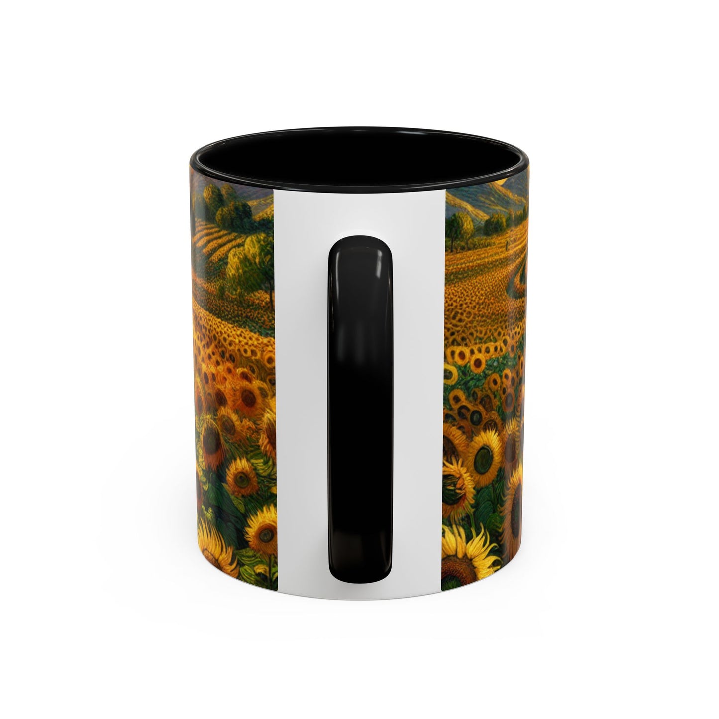 Sun-drenched Van Gogh-inspired Sunflower Spiral - Mugs