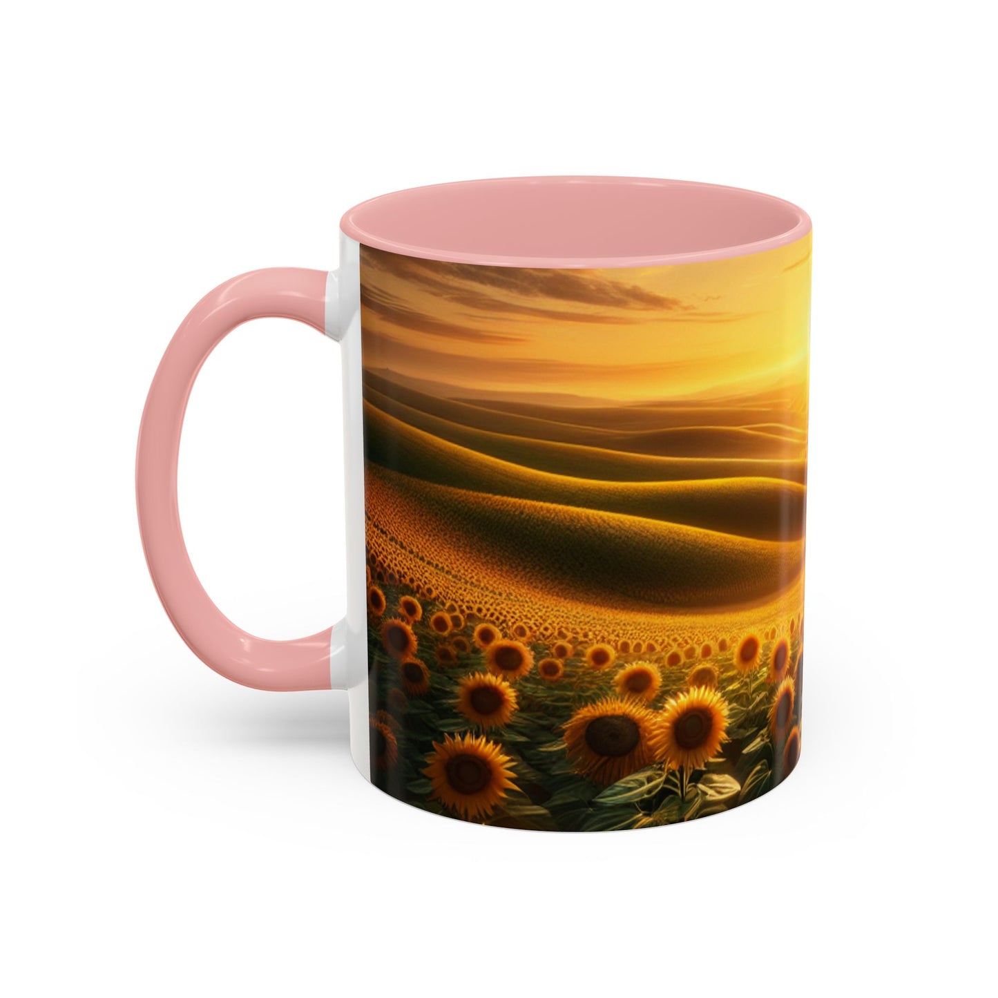 Amber Waves of Sunflower Majesty - Mugs