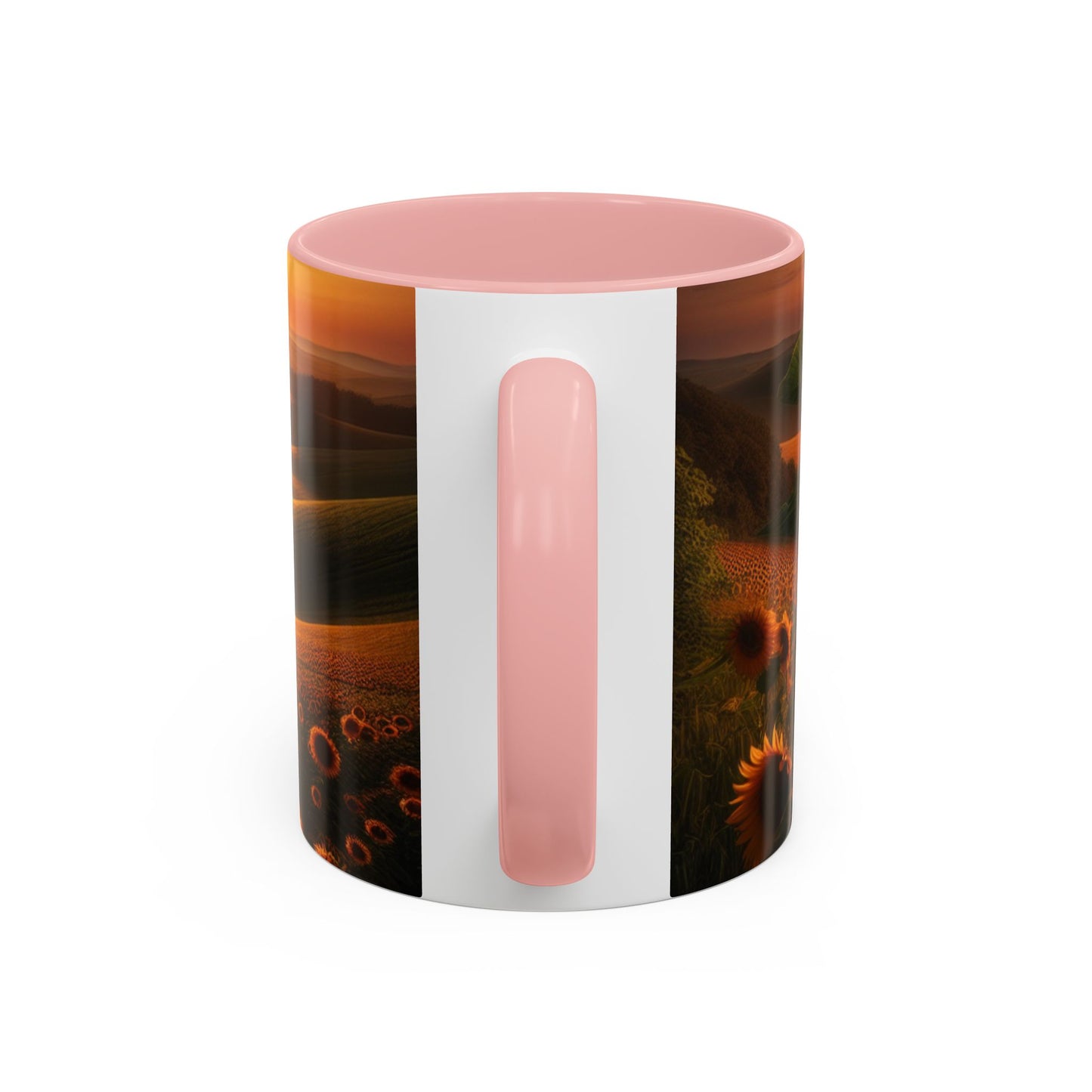 Golden Sunrise Sunflower Valleys - Mugs