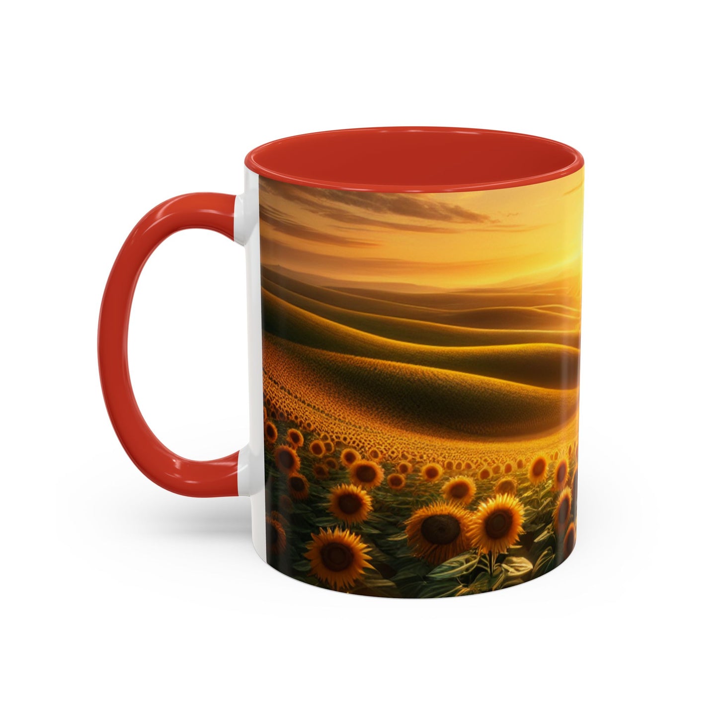 Amber Waves of Sunflower Majesty - Mugs