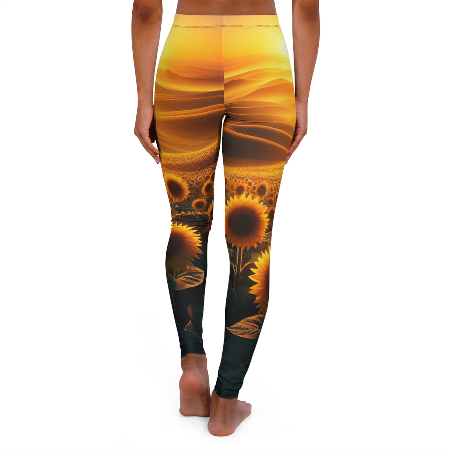 Amber Waves Sunflower Horizon - Leggings