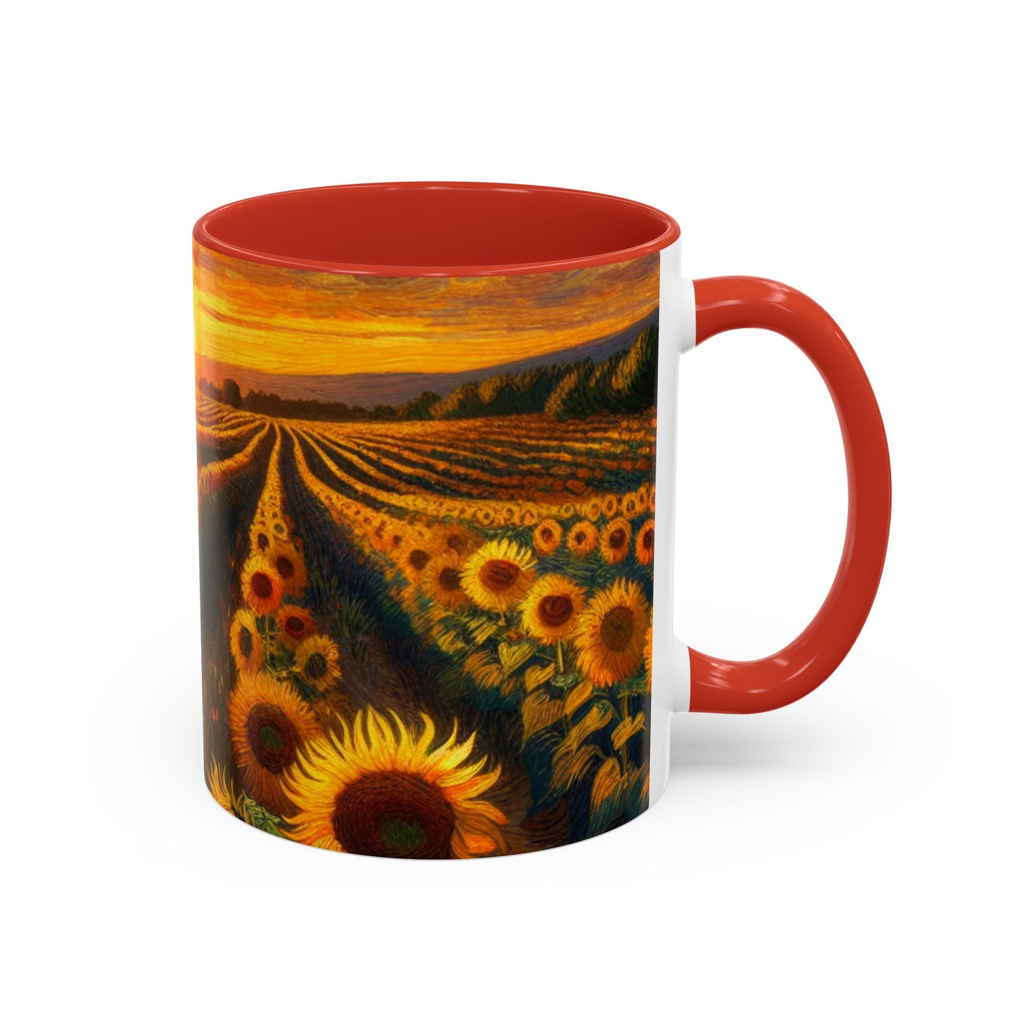 Sunset Serenade Sunflower Fields - Mugs