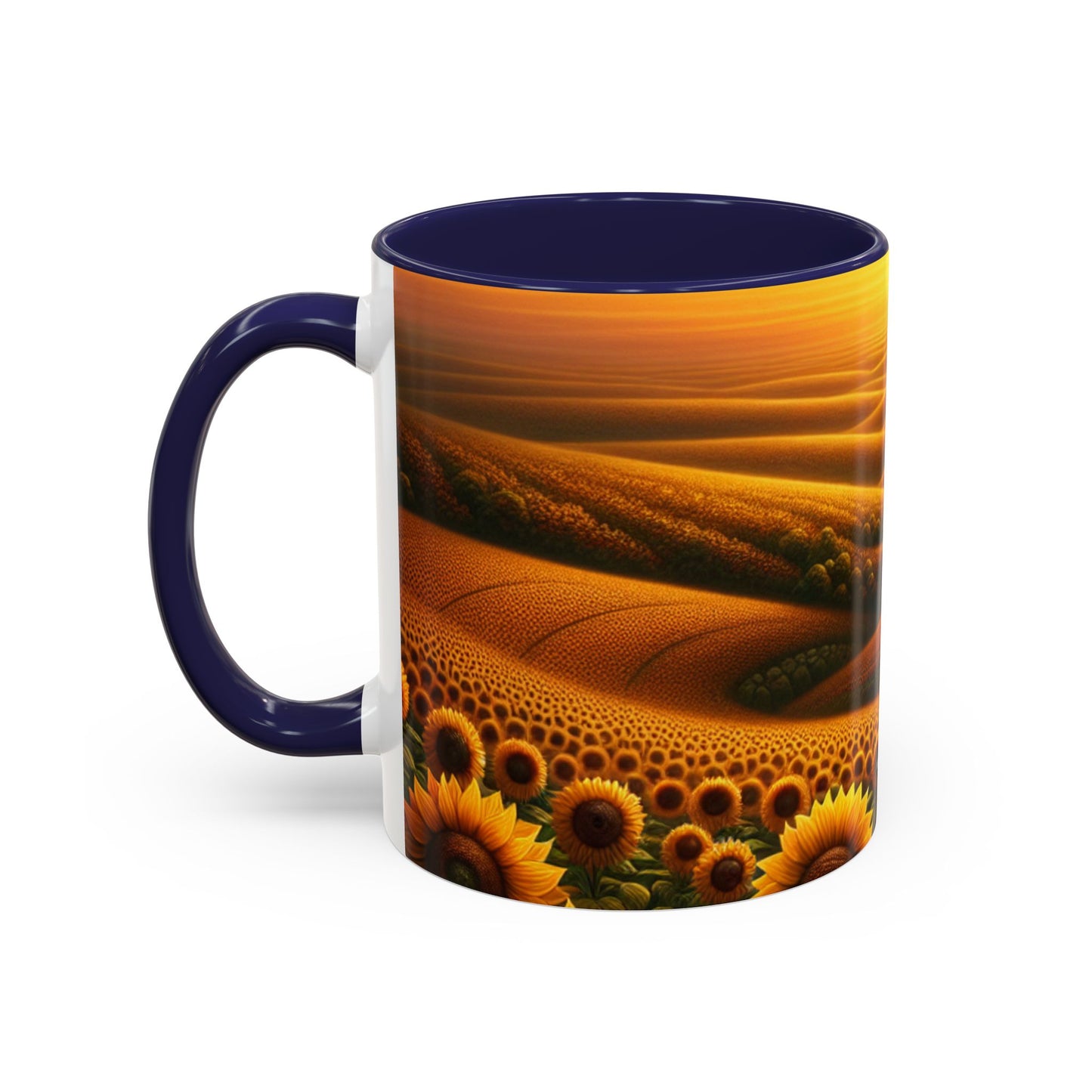 Amber Horizon Sunflower Waves - Mugs