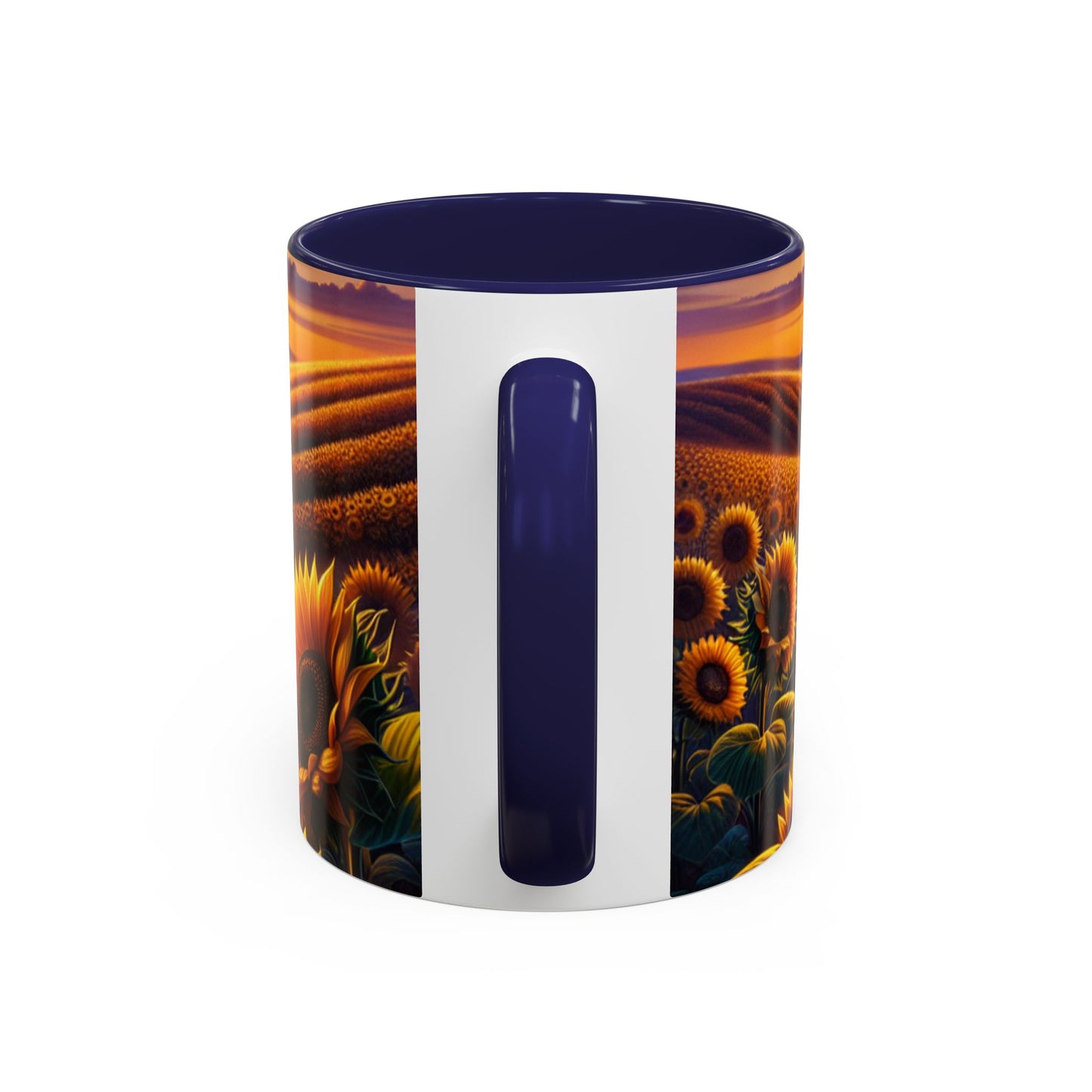 Golden Radiance Sunflower Fields - Mugs