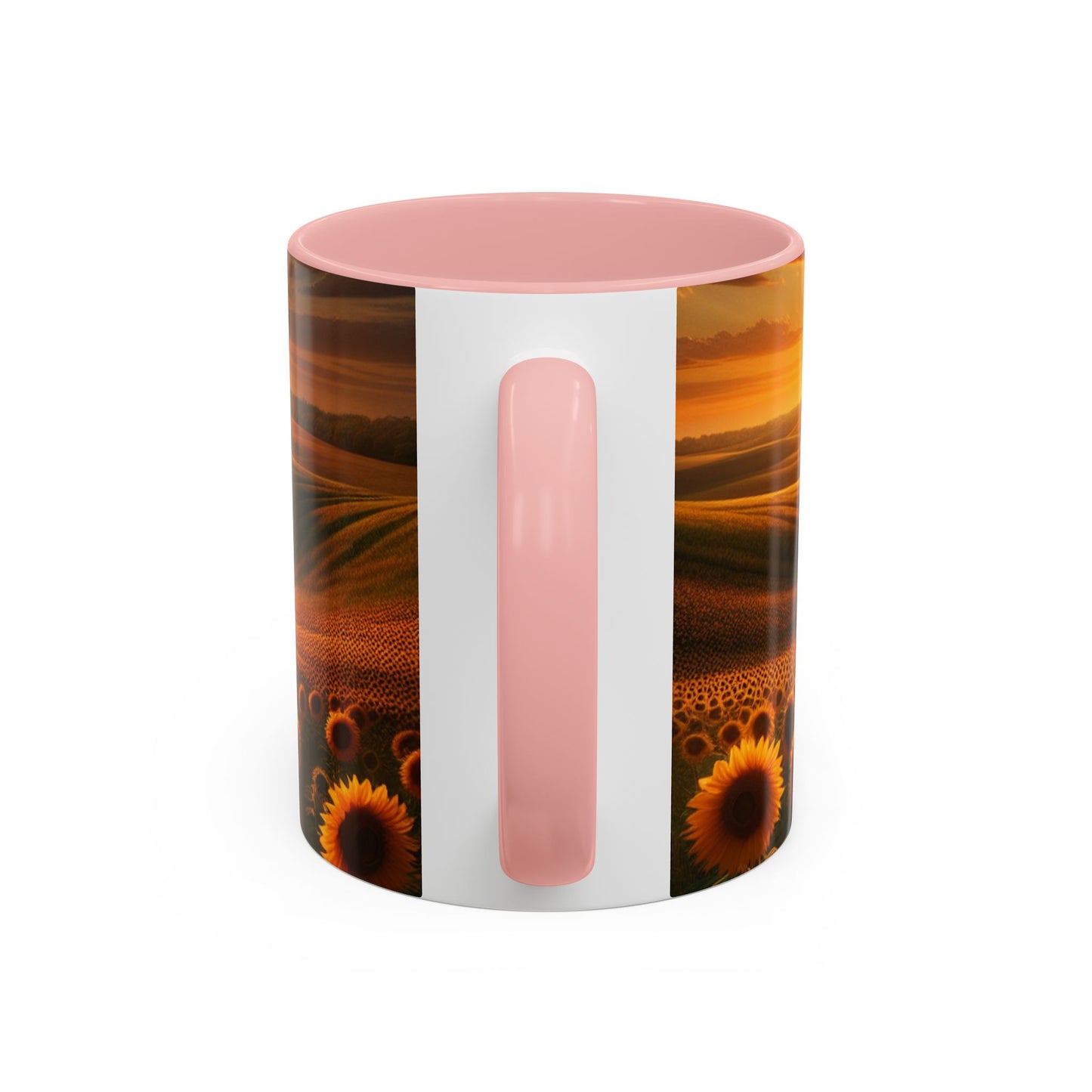 Amber Radiance Sunflower Fields - Mugs