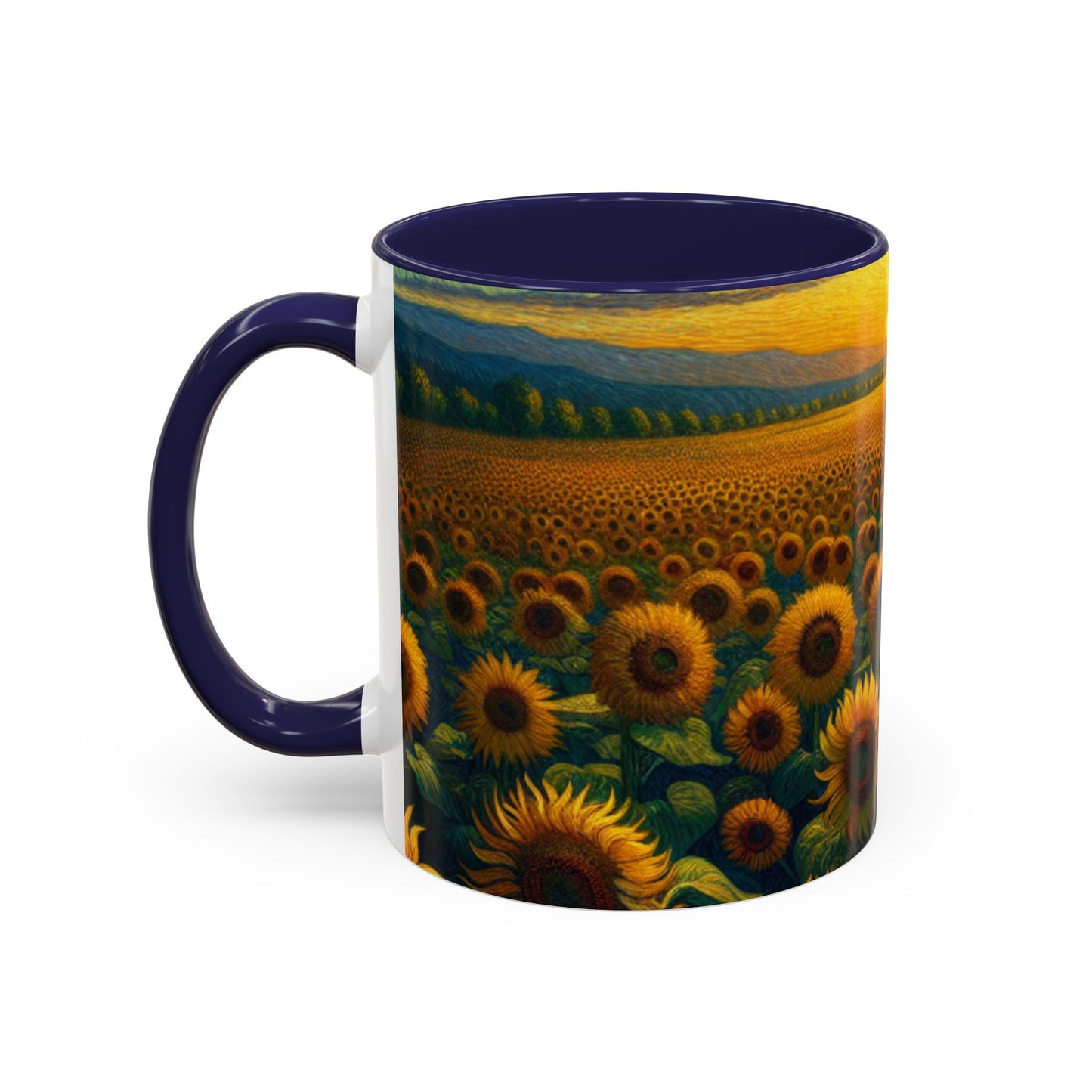 Sunset Sonata Sunflower Field - Mugs