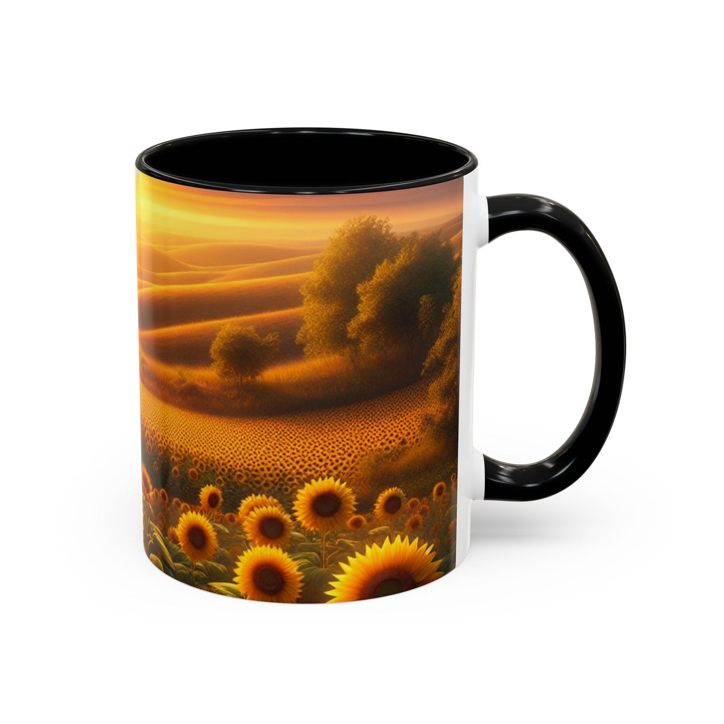 Amber Sunflower Expanse - Mugs