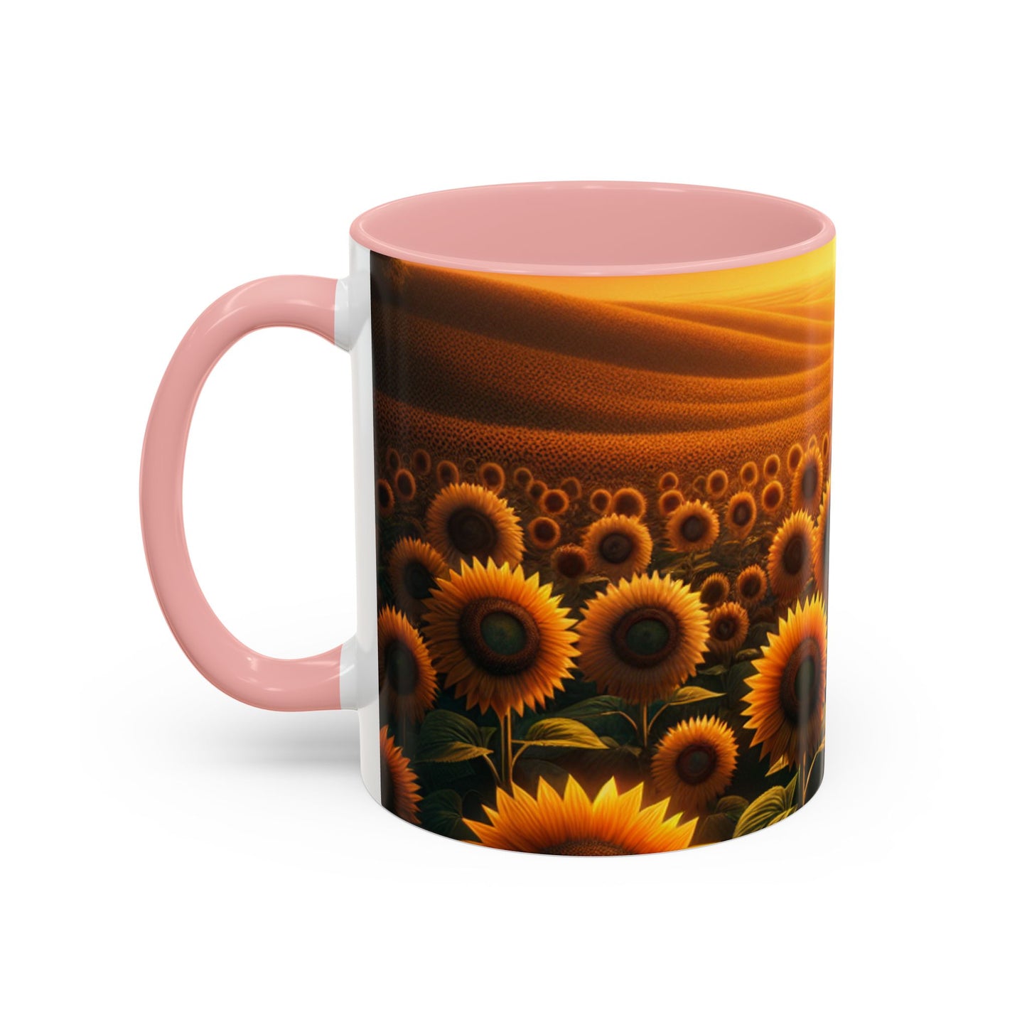 Amber Horizons Sunflower Field - Mugs