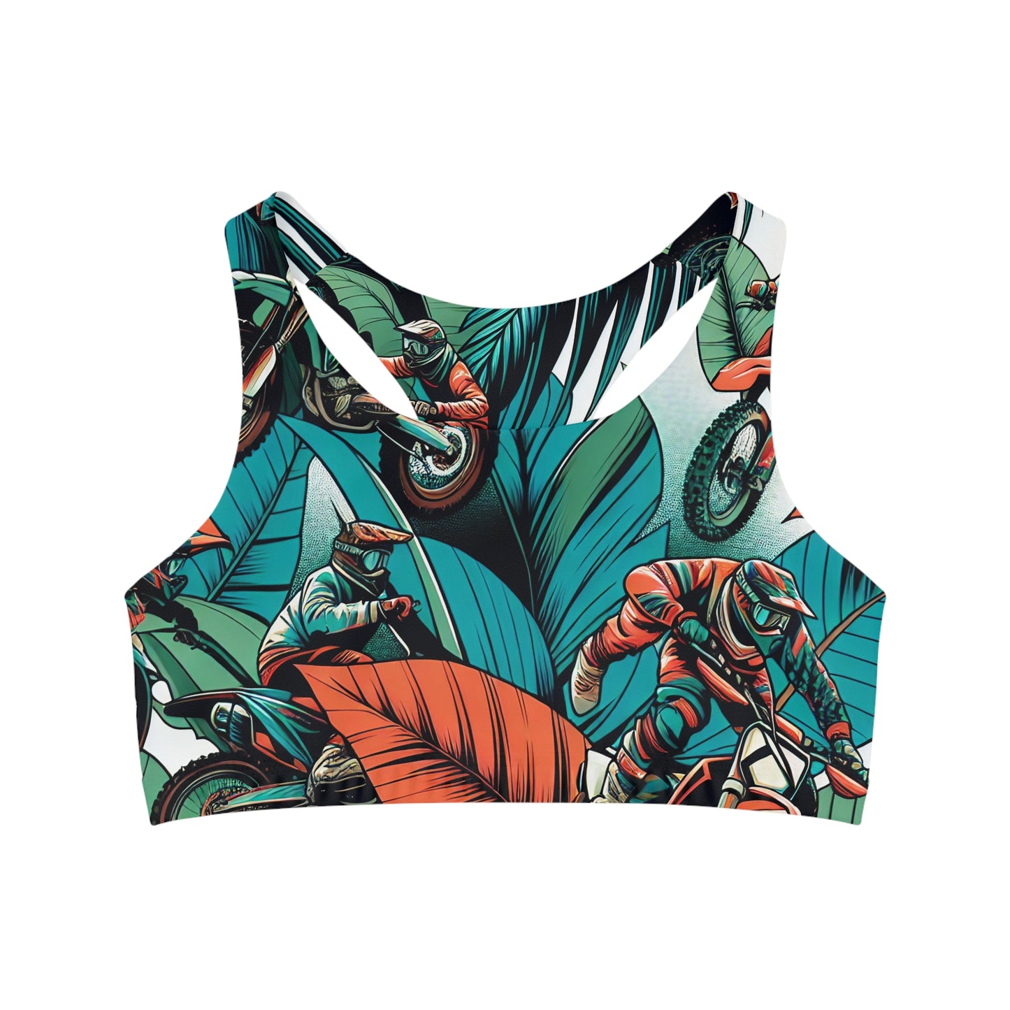 Tropical Motocross Mayhem - Sports Bra