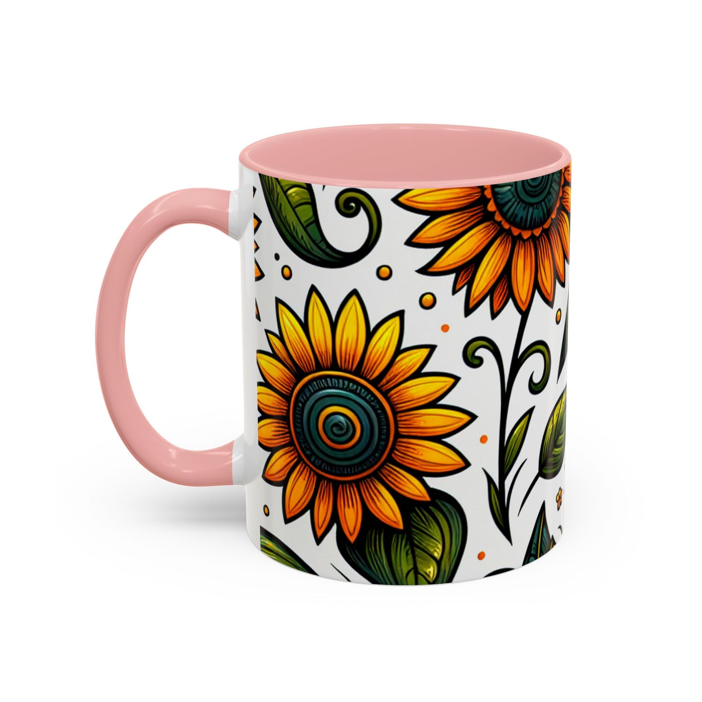Sunlit Floral Harmony - Mugs