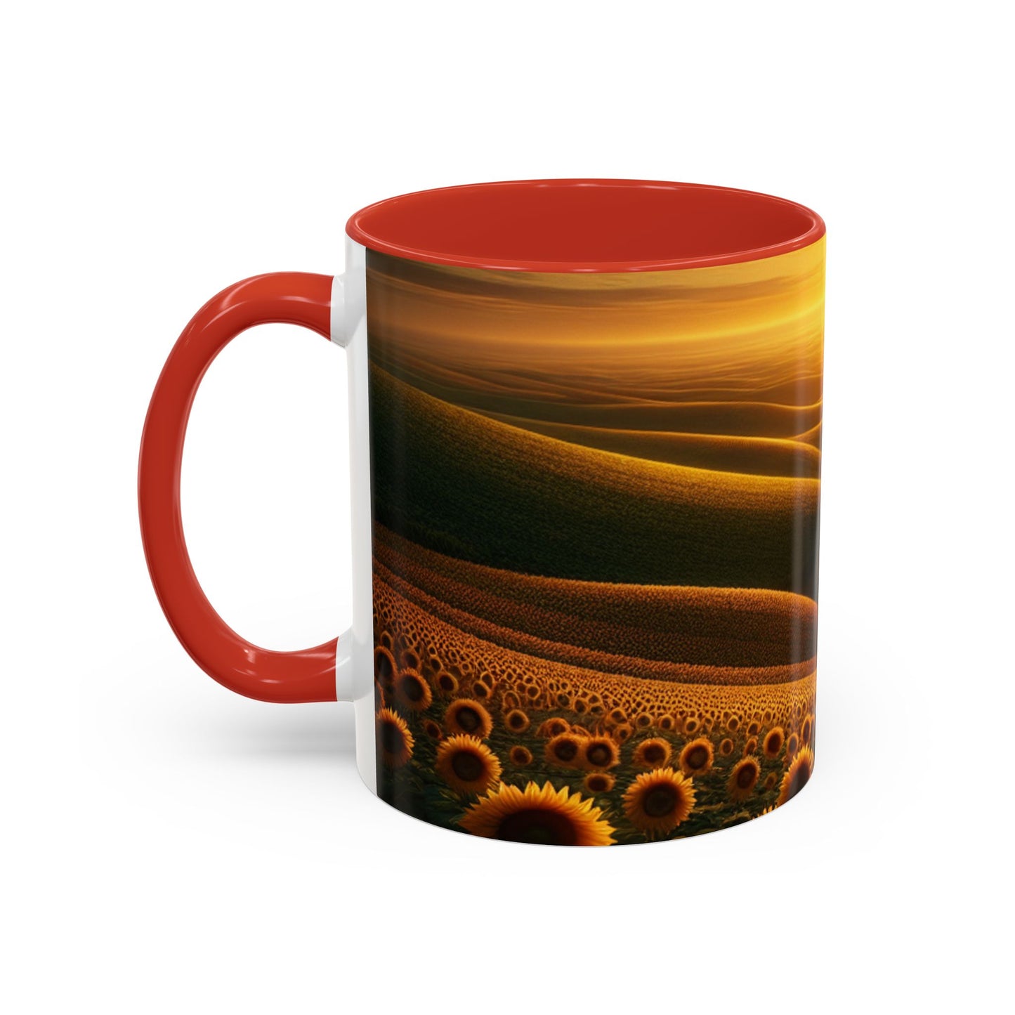 Amber Waves and Sunflower Blaze Sunrise - Mugs