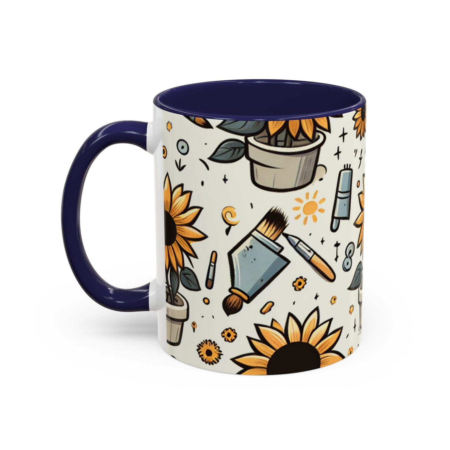 Sunflower Artistry Essence Pattern - Mugs