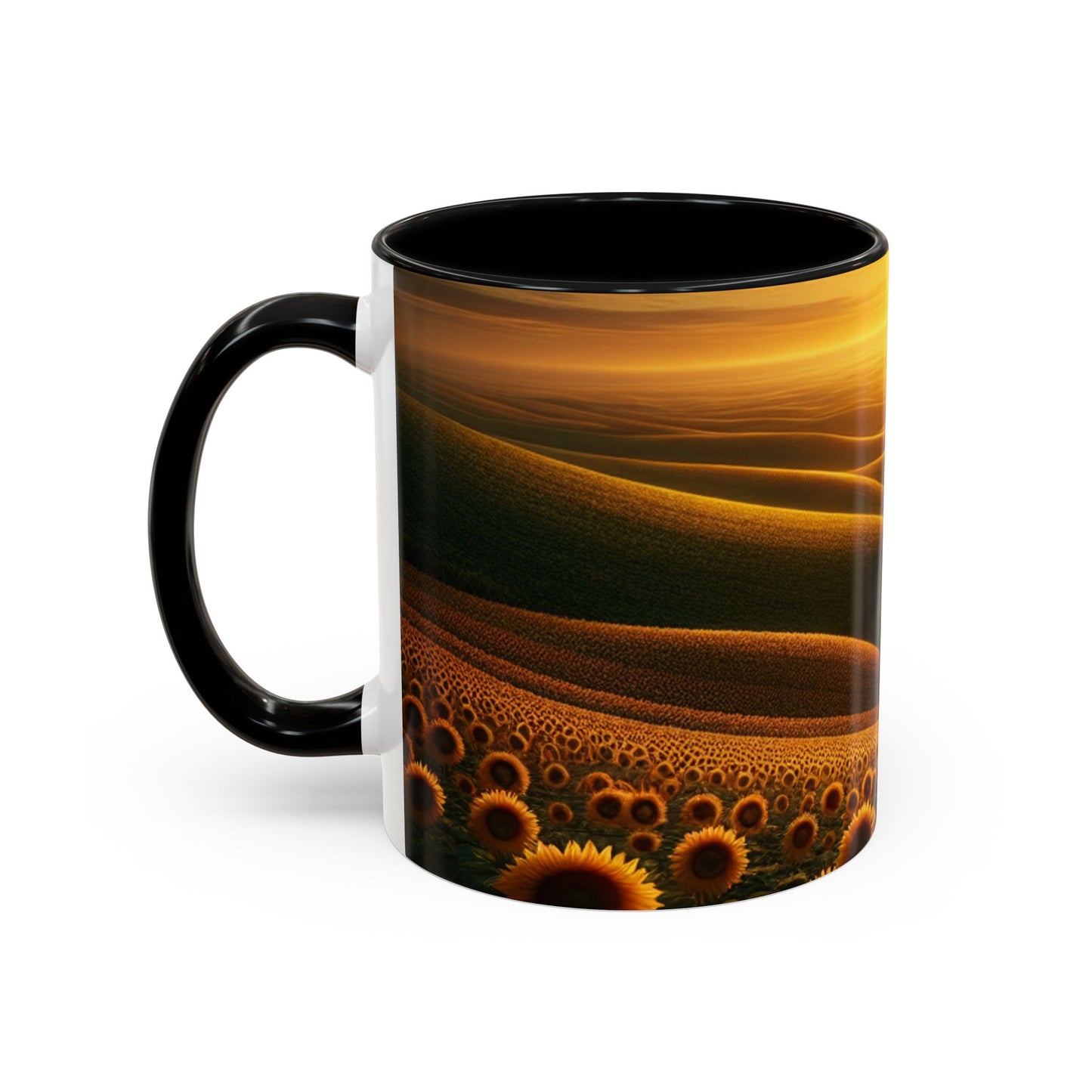 Amber Waves and Sunflower Blaze Sunrise - Mugs