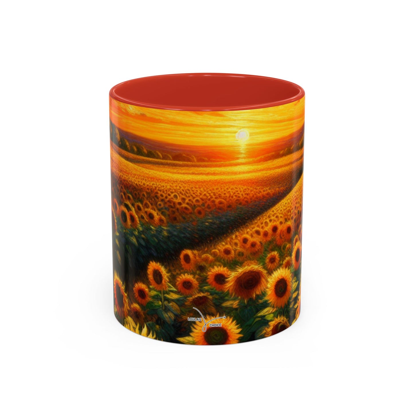 Sunset Whirl: Sunflower Symphony - Mugs