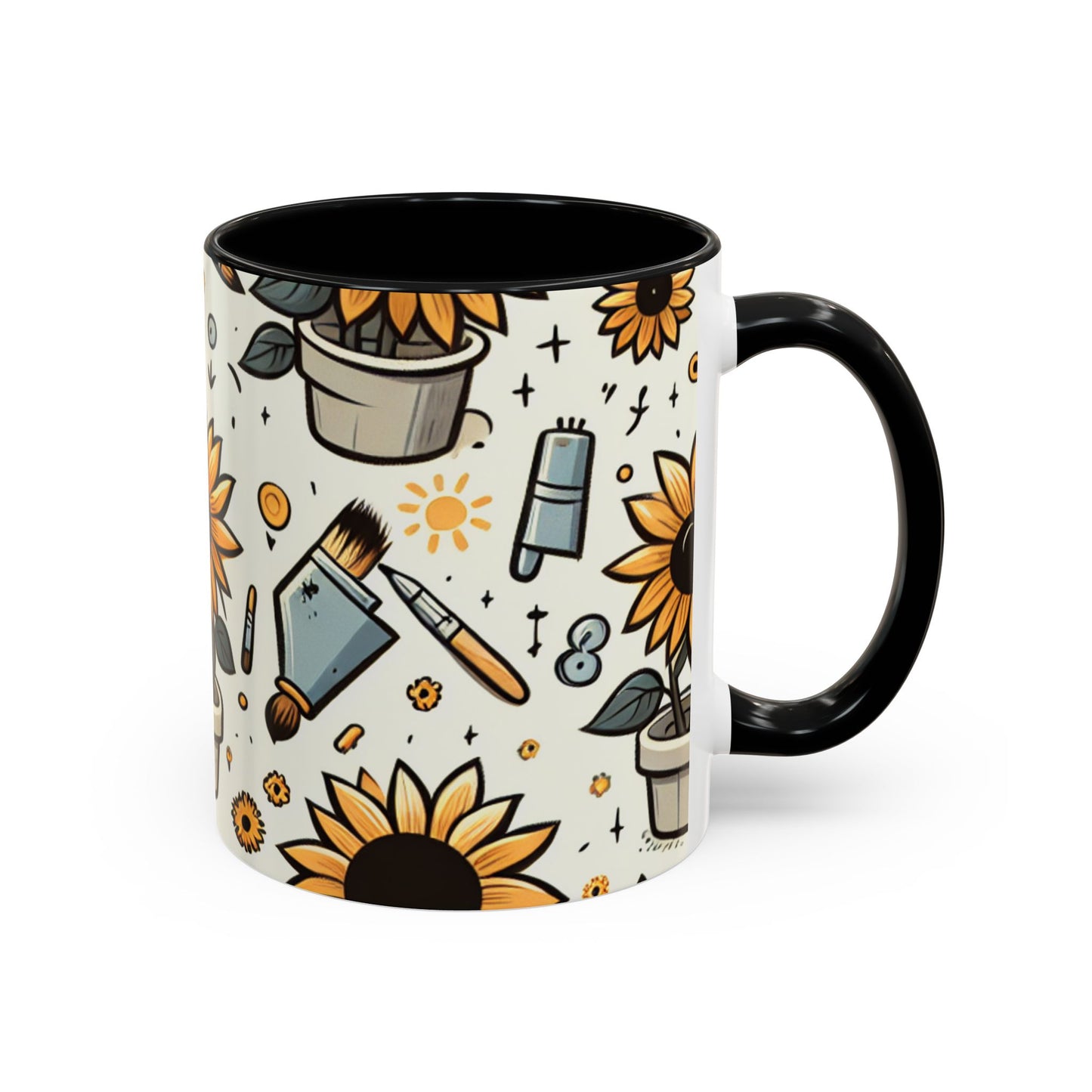 Sunflower Artistry Essence Pattern - Mugs
