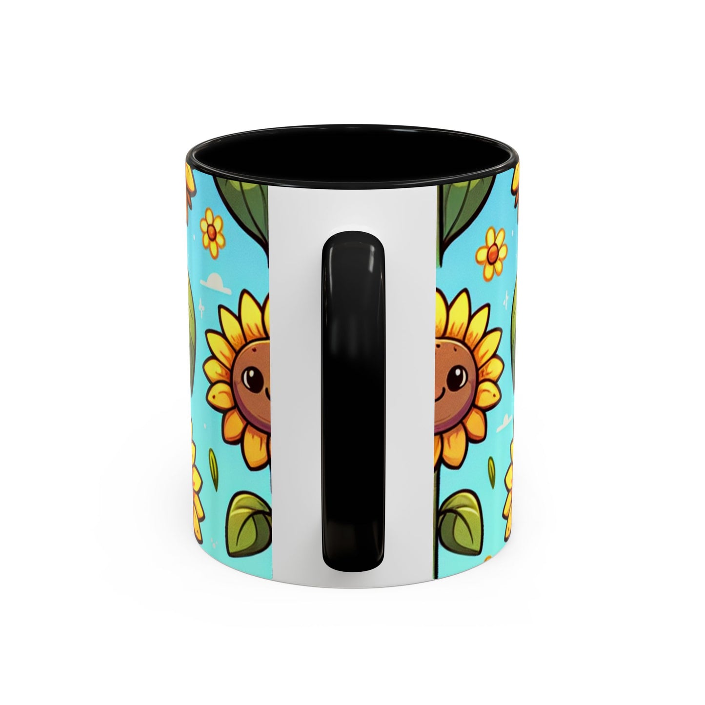 Cheerful Sunflower Smiles Pattern - Mugs