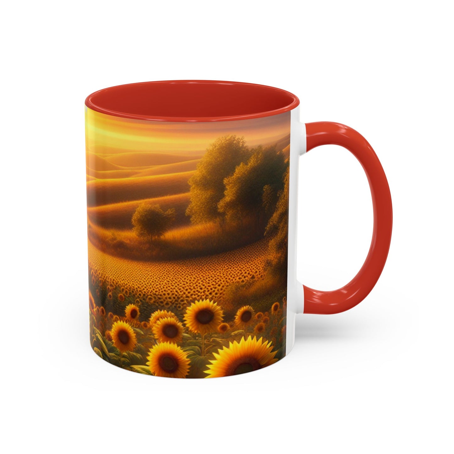 Amber Sunflower Expanse - Mugs