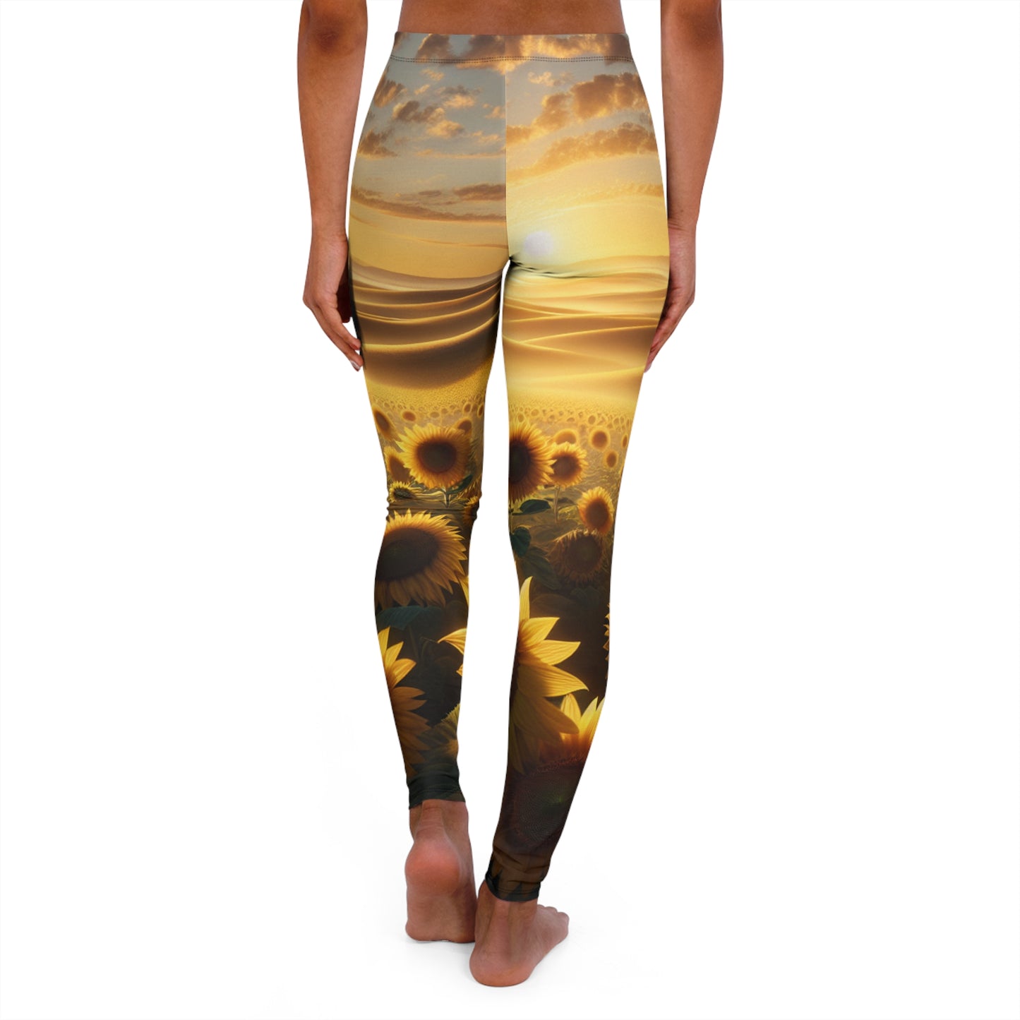 Sunset Serenade in Sunflower Dunes - Leggings