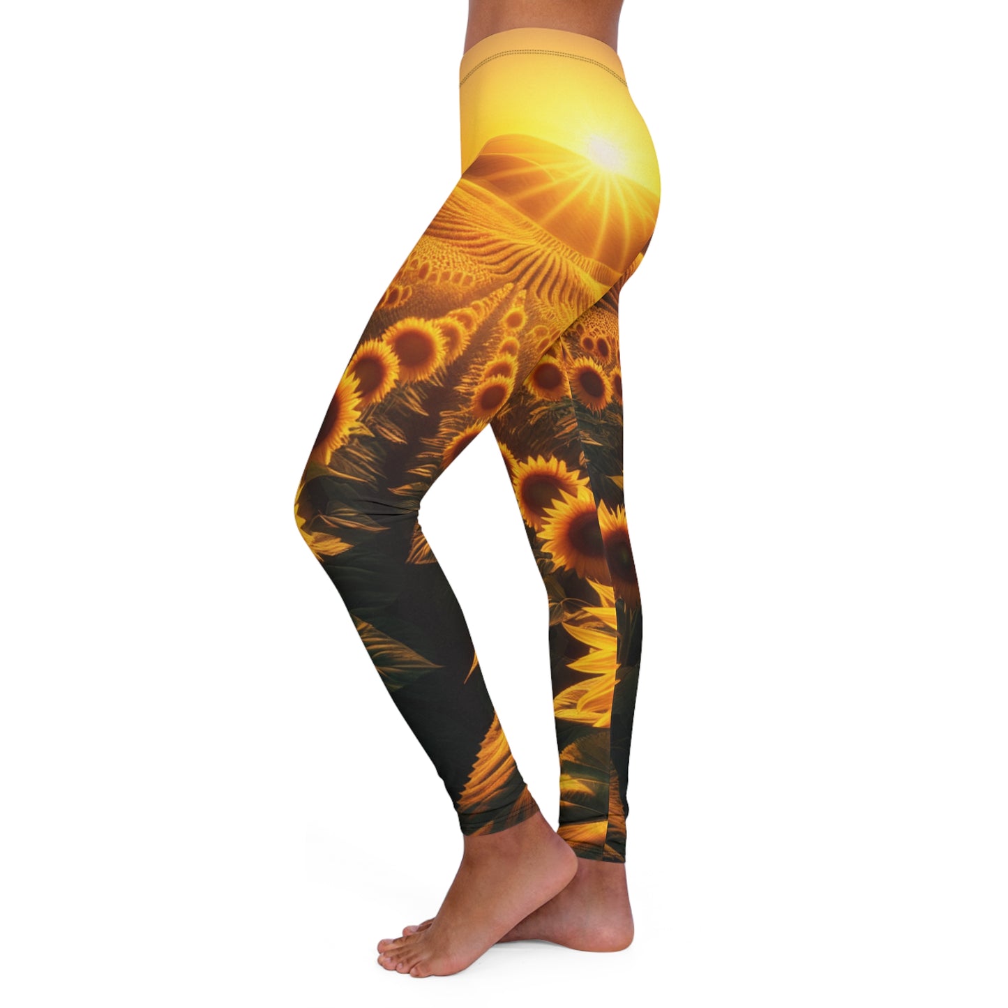 Amber Waves of Bloom - Leggings