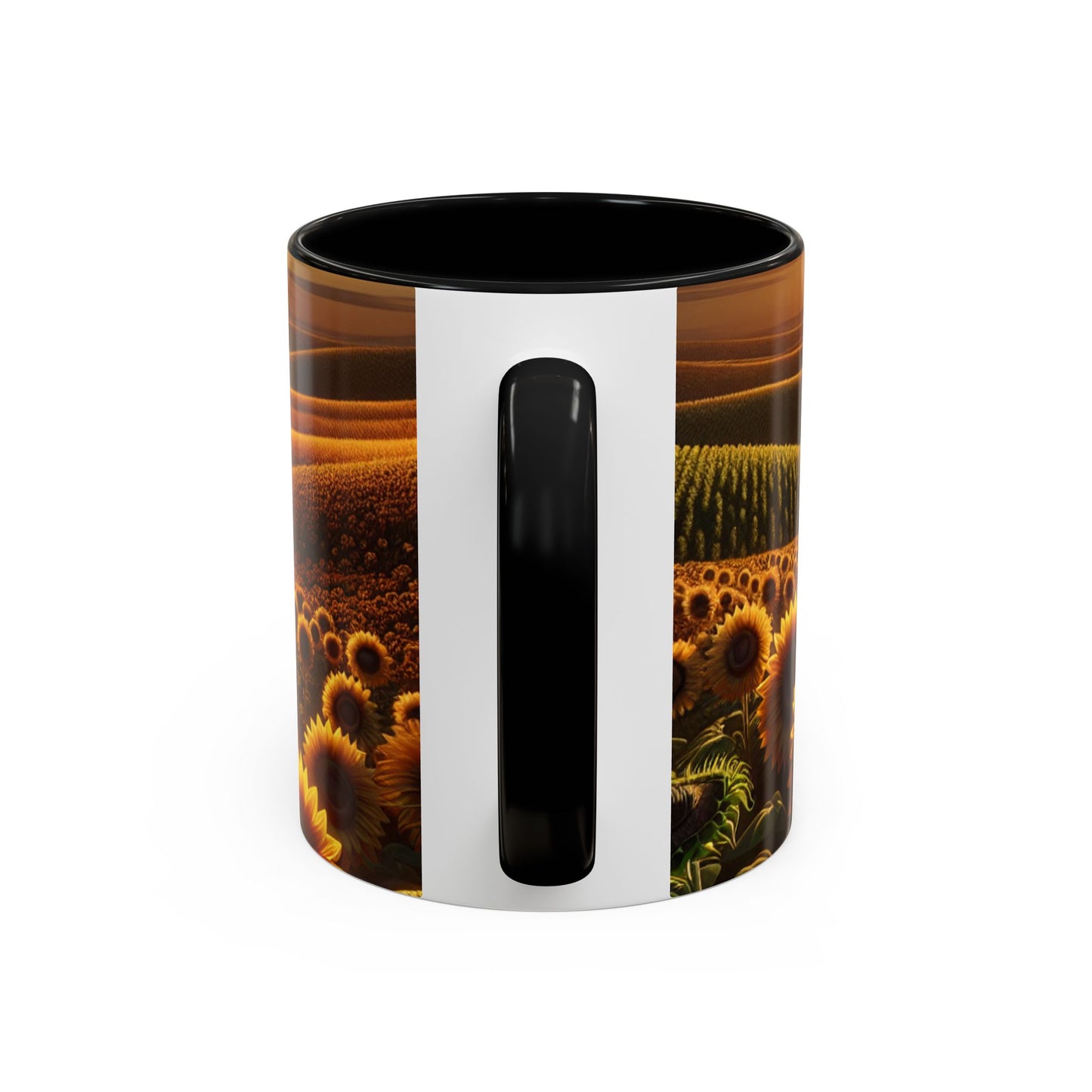 Golden Hour Sunflower Waves - Mugs