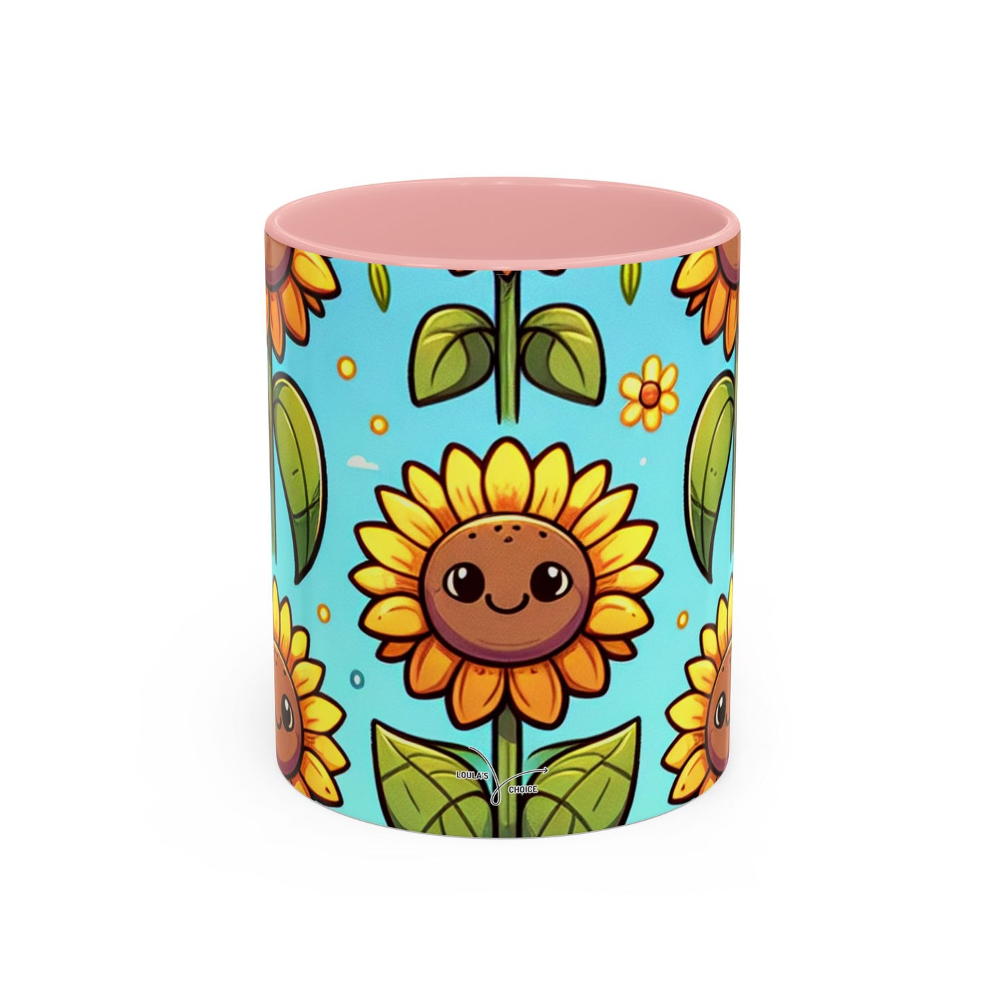 Cheerful Sunflower Smiles Pattern - Mugs