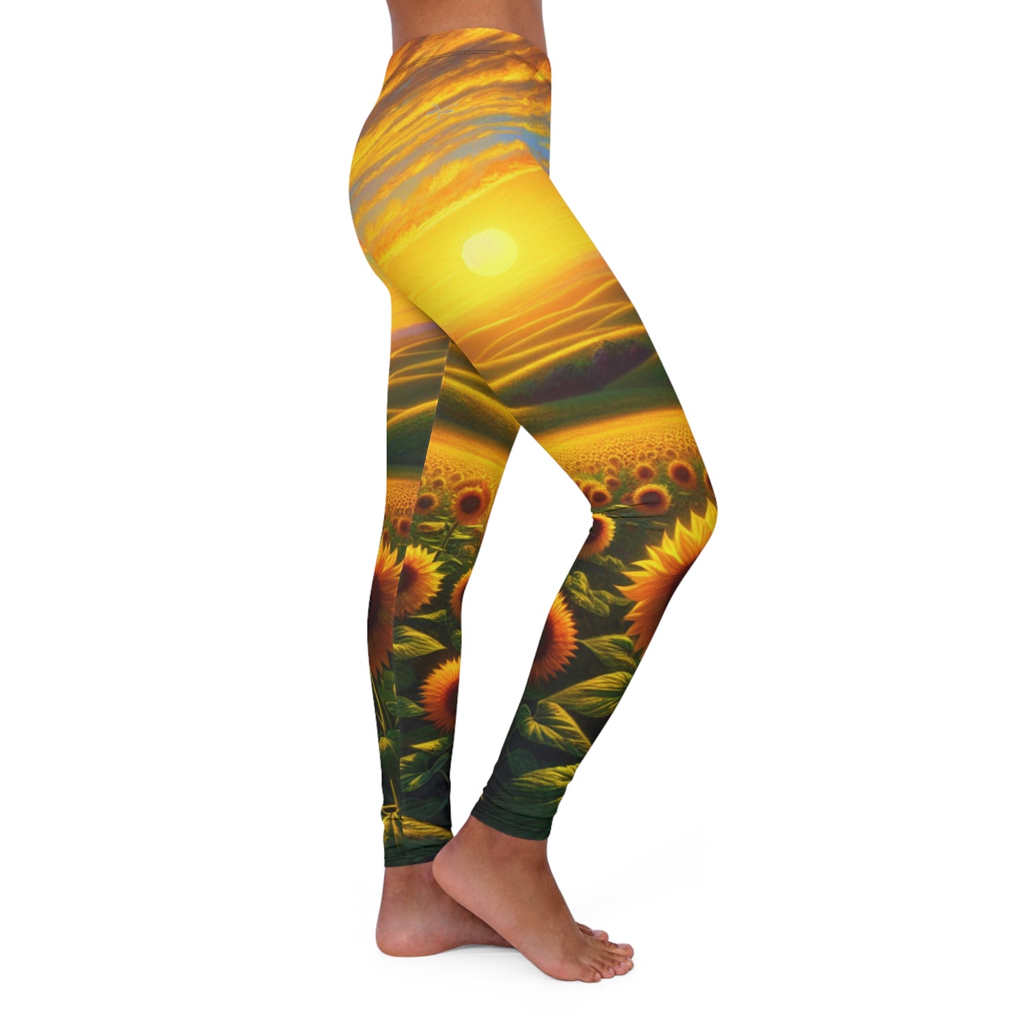 Amber Sunset Serenade - Leggings