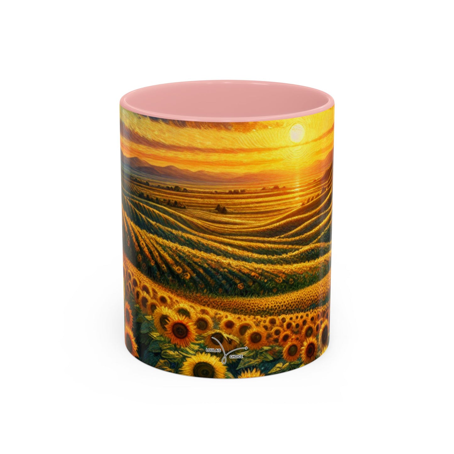Sunset Serenade in Sunflower Valleys - Mugs