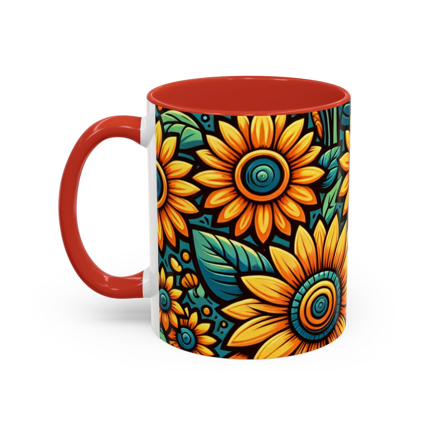 Azure Autumn Sunflower Medley - Mugs