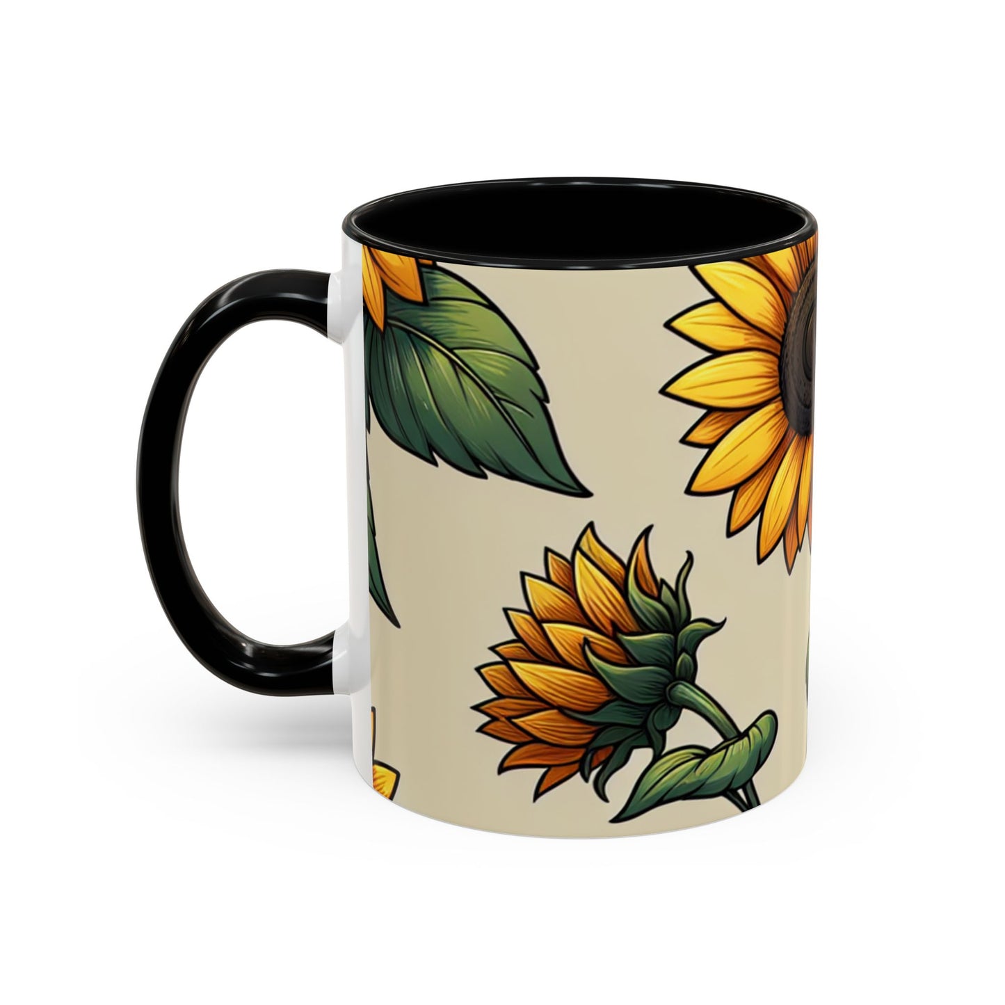 Sunlit Sunflower Serenade - Mugs