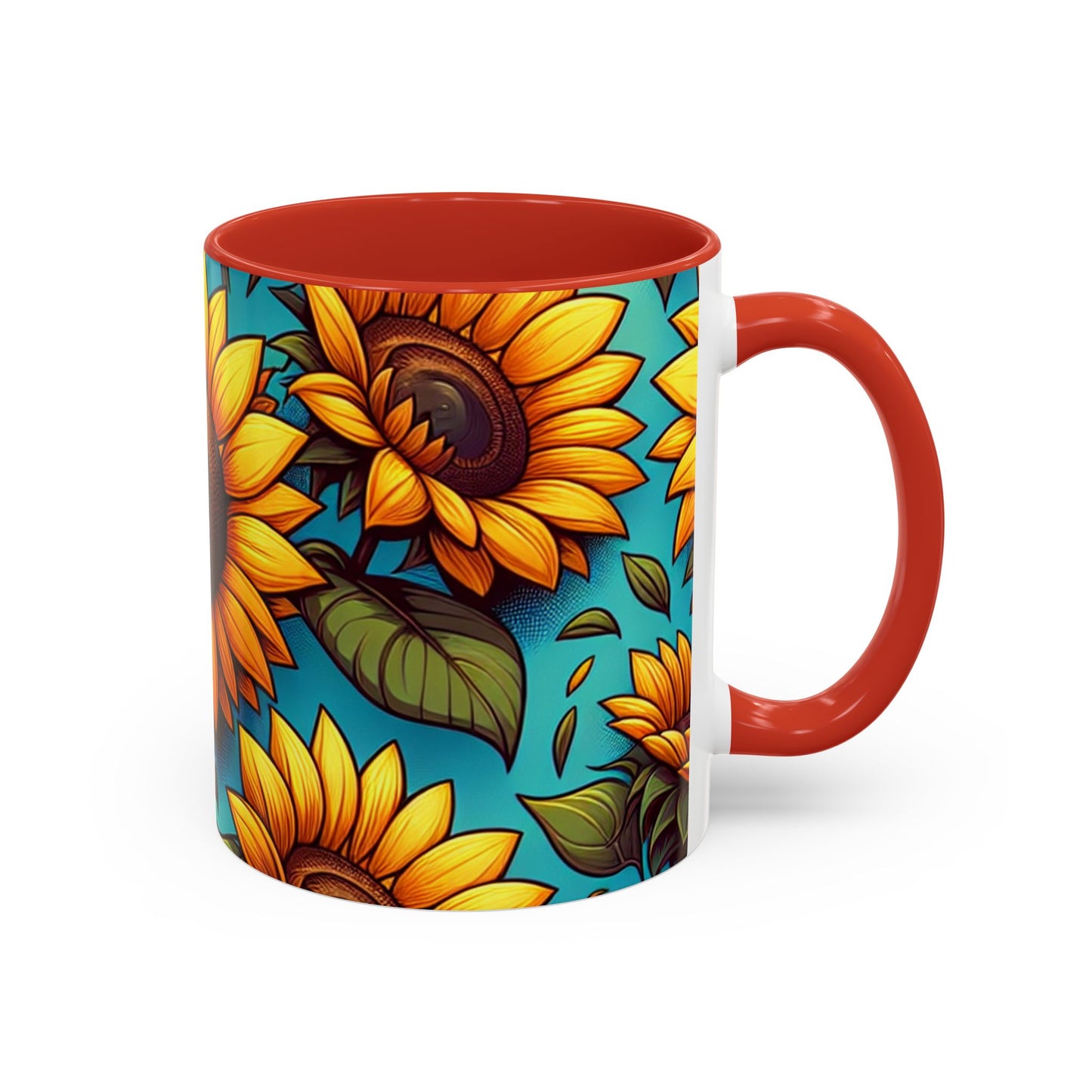 Sunlit Sunflower Bliss - Mugs