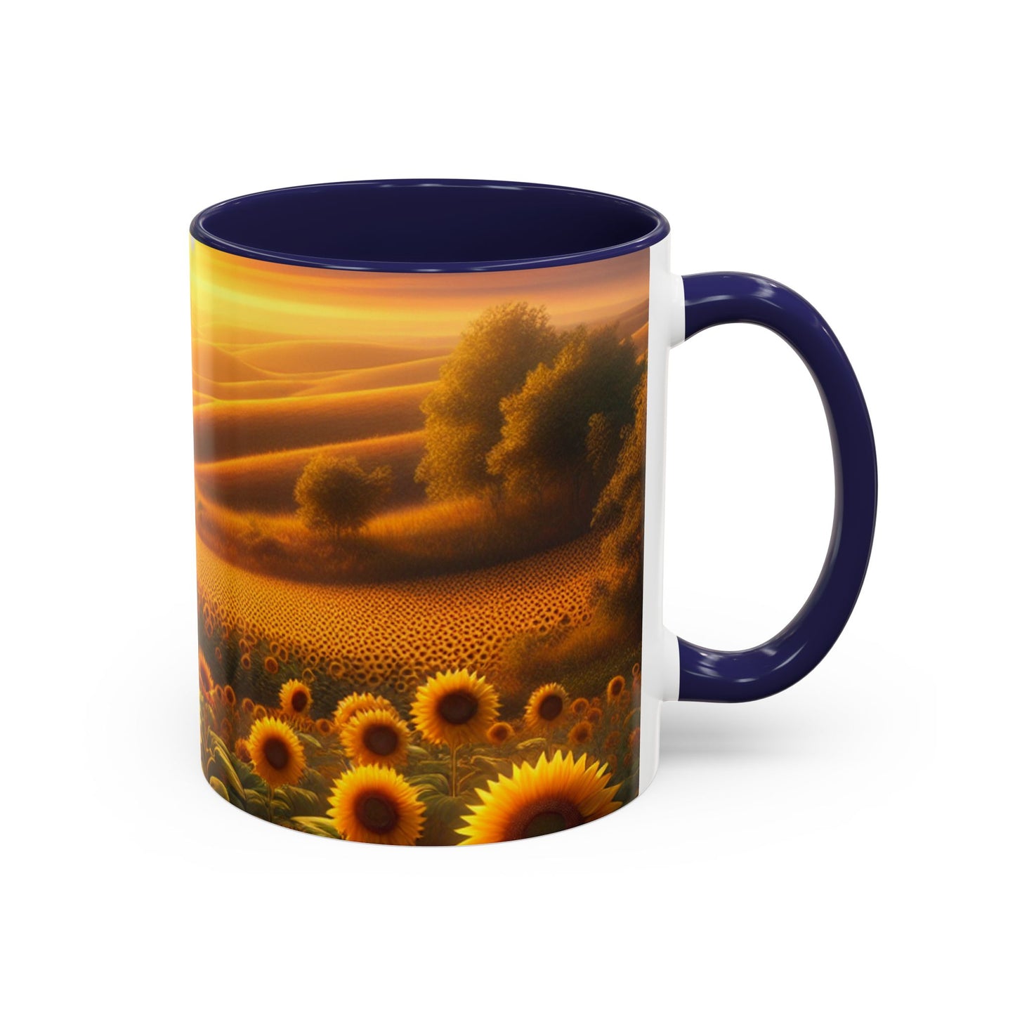 Amber Sunflower Expanse - Mugs