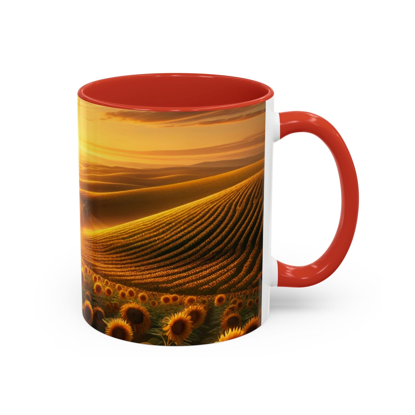 Amber Waves of Sunflower Majesty - Mugs