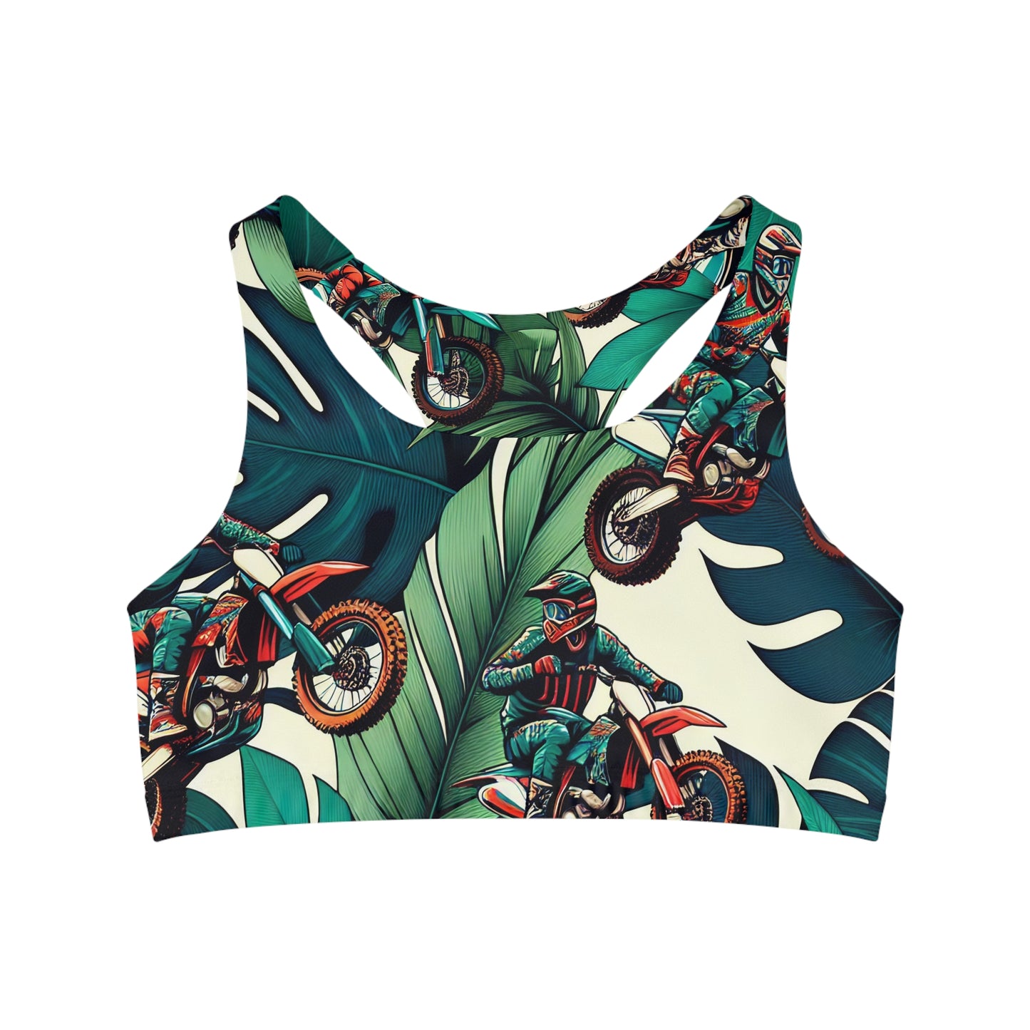 Tropical Moto Mayhem - Sports Bra