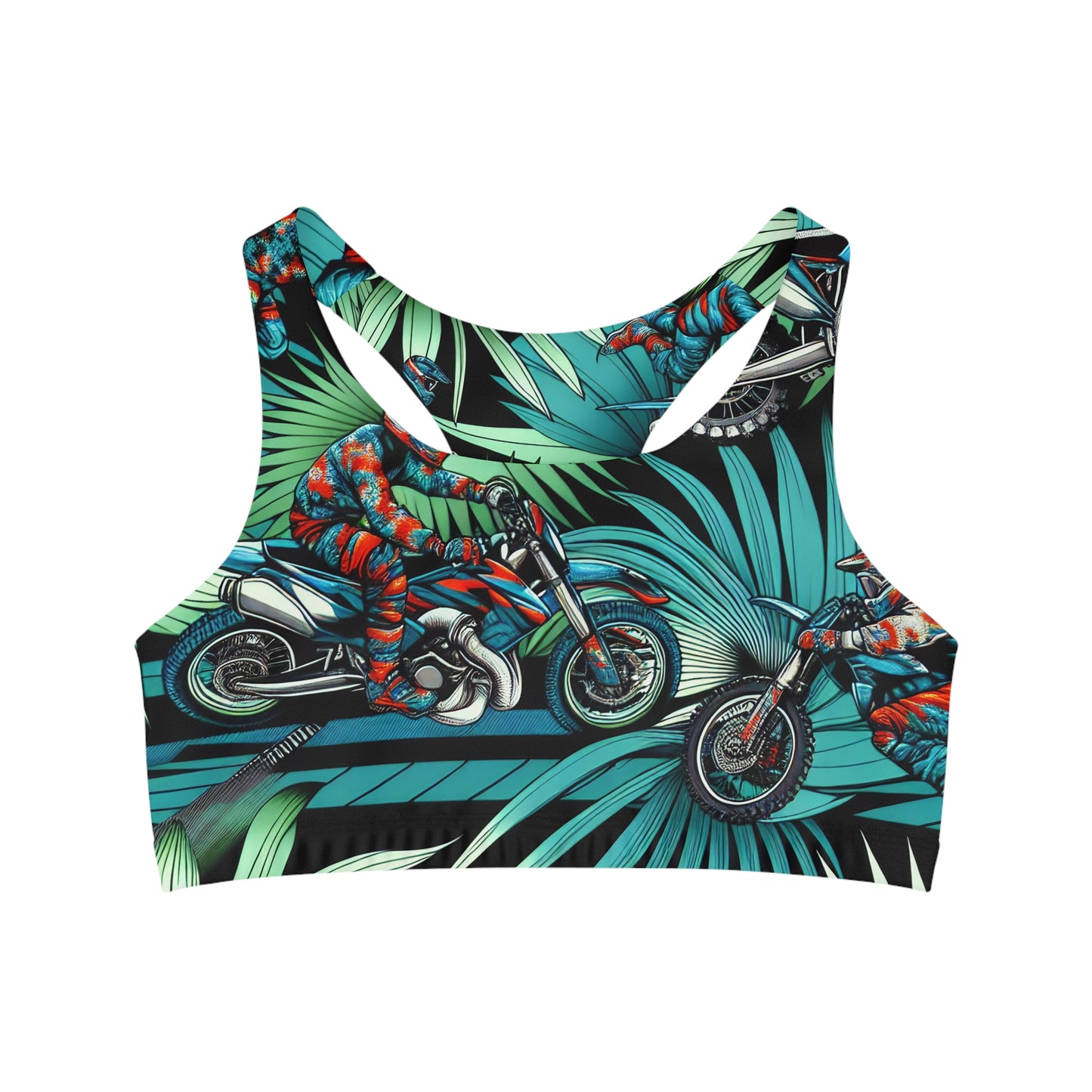 Tropical Motocross Mayhem - Sports Bra