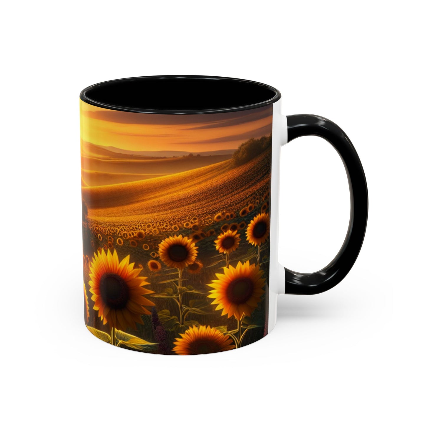Amber Sunflower Serenade - Mugs