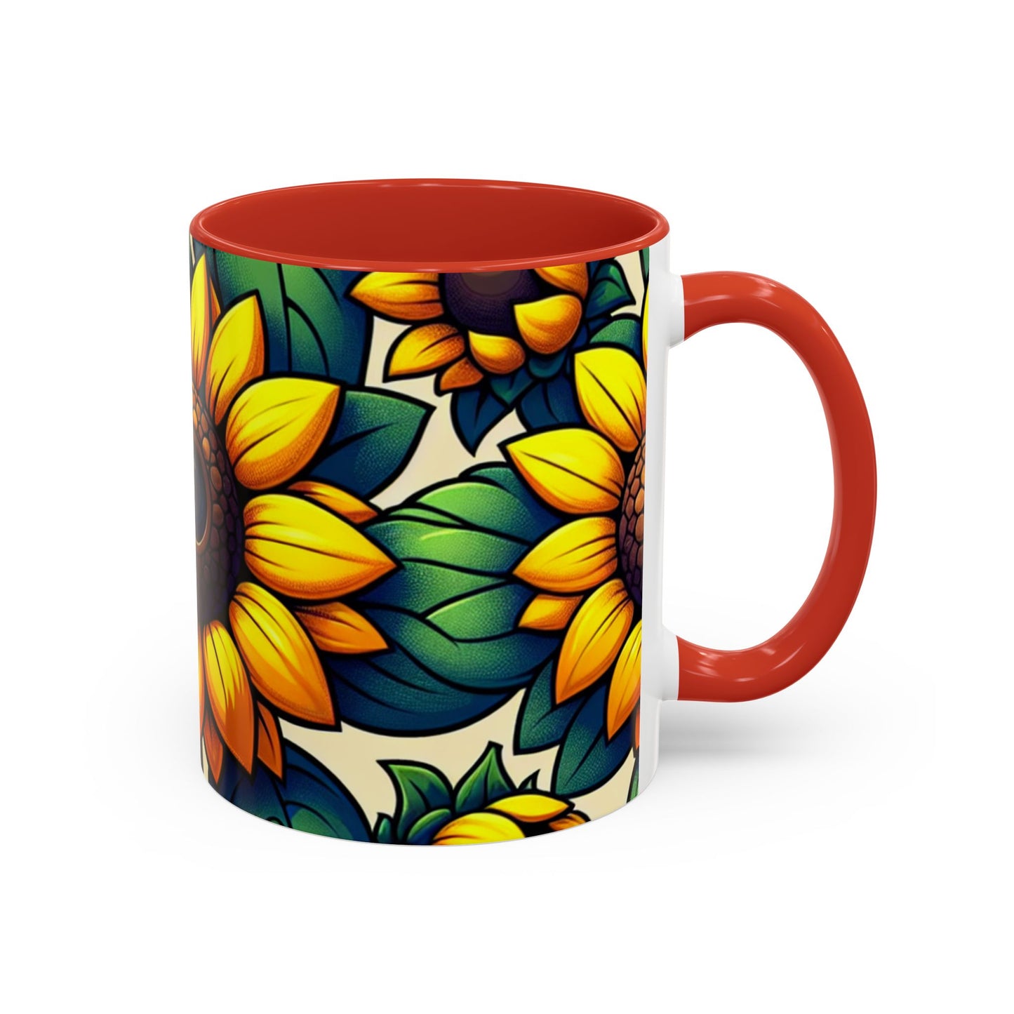 Golden Helianthus Haven - Mugs