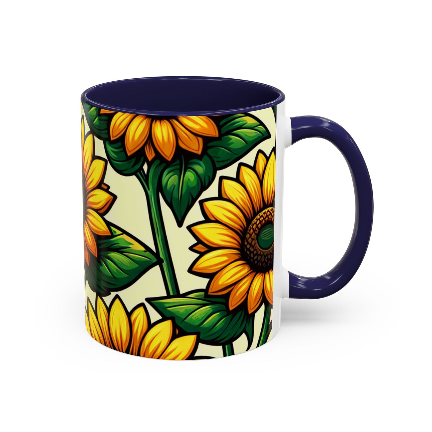 Golden Helianthus Haven - Mugs