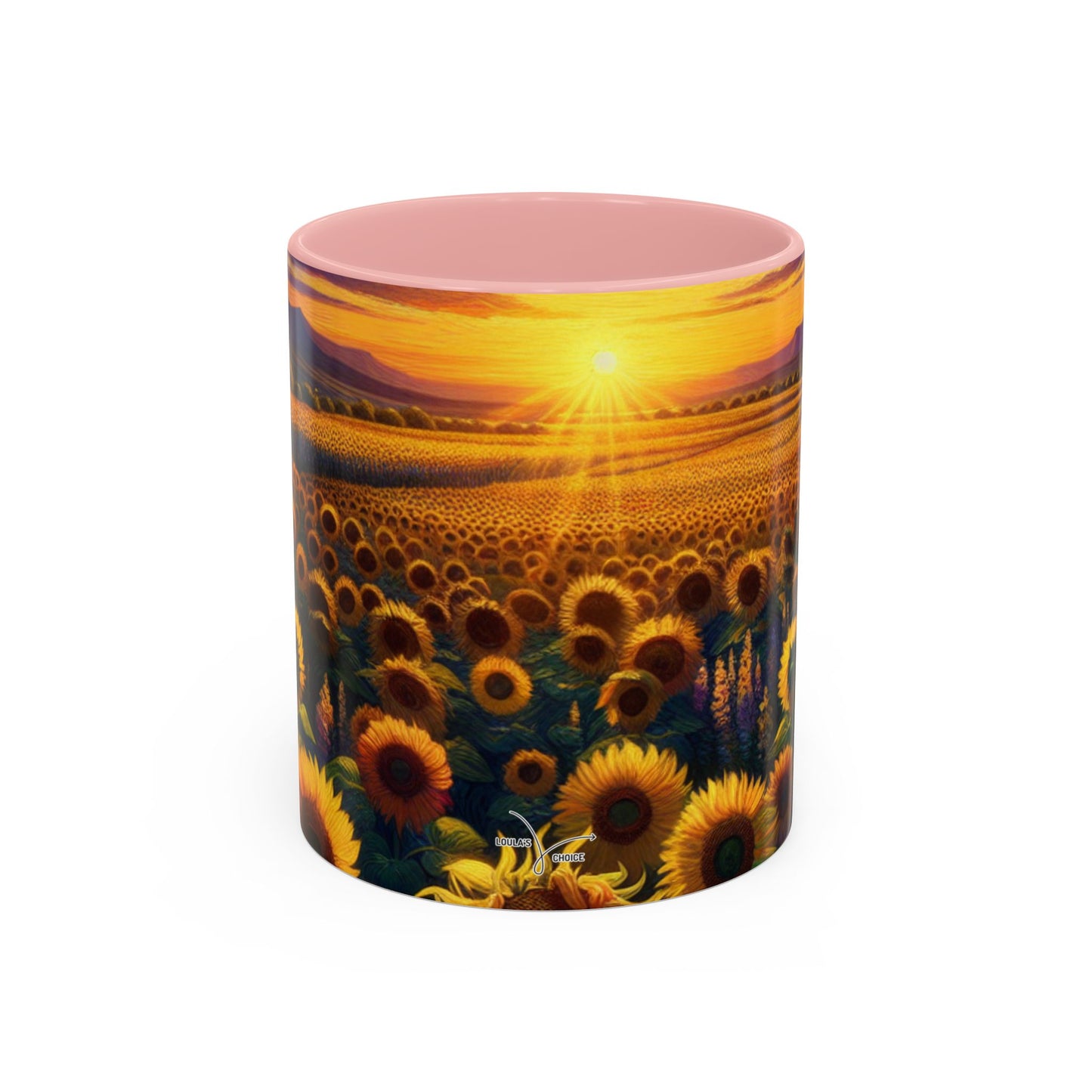 Sunset Serenade in Sunflower Valley - Mugs