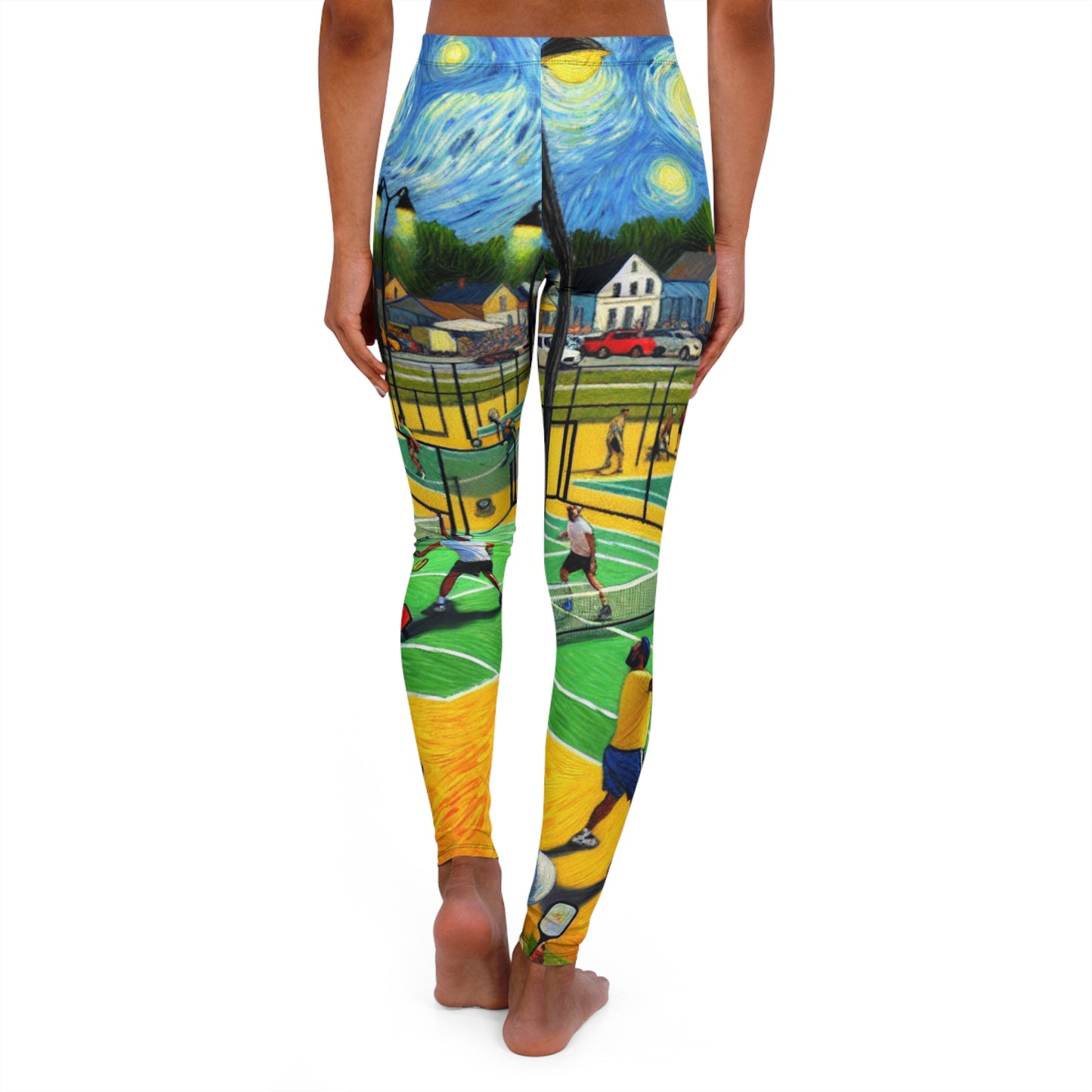 Starry Night Pickleball Match - Leggings