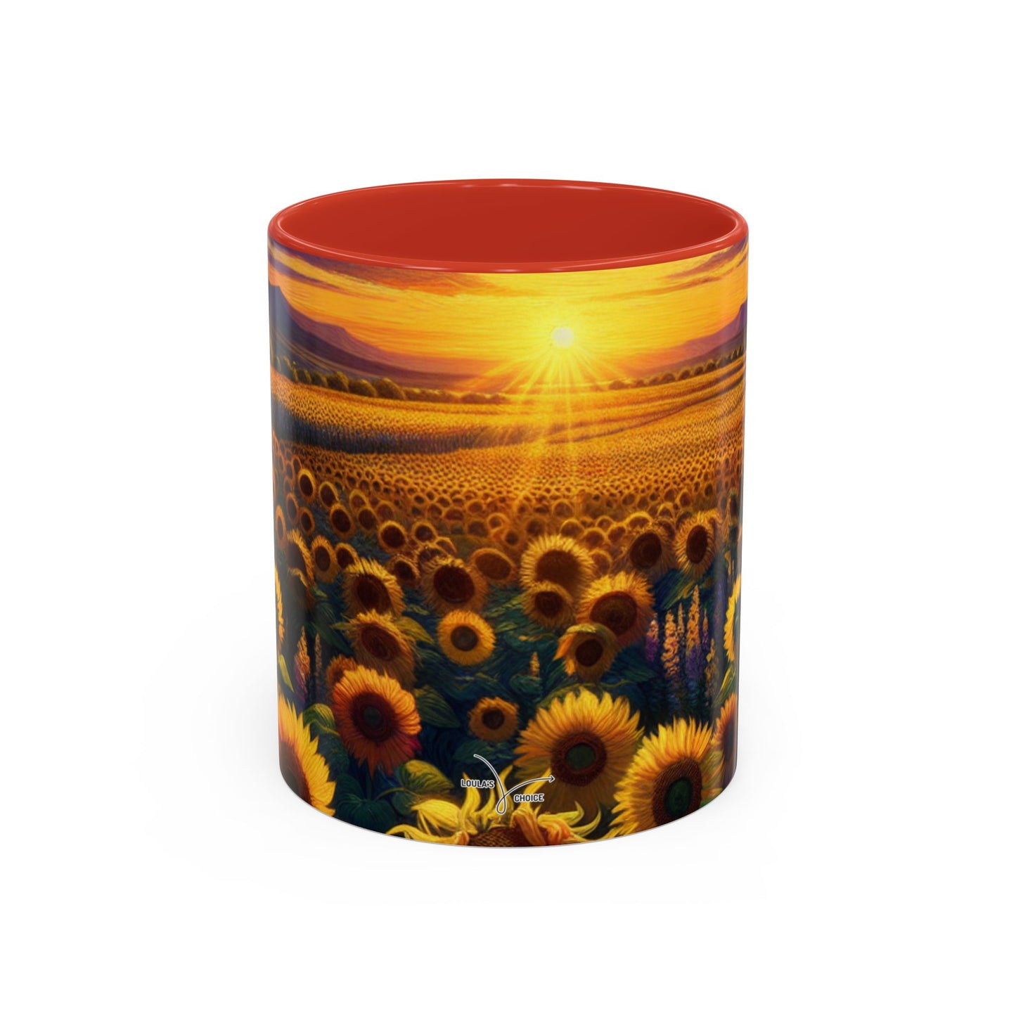 Sunset Serenade in Sunflower Valley - Mugs