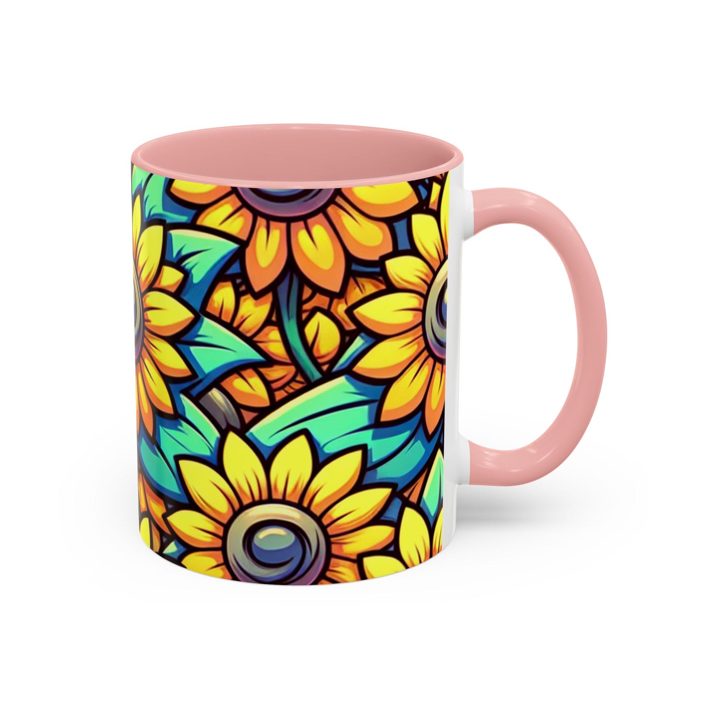 Sunburst Petal Cascade - Mugs