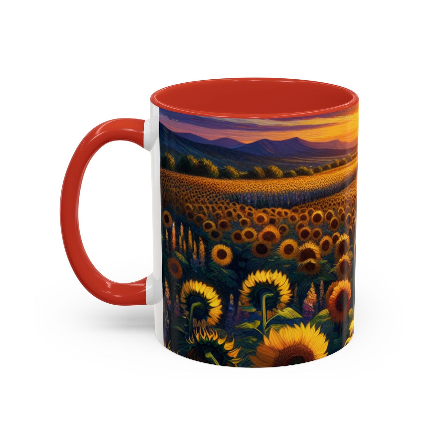 Sunset Serenade in Sunflower Valley - Mugs