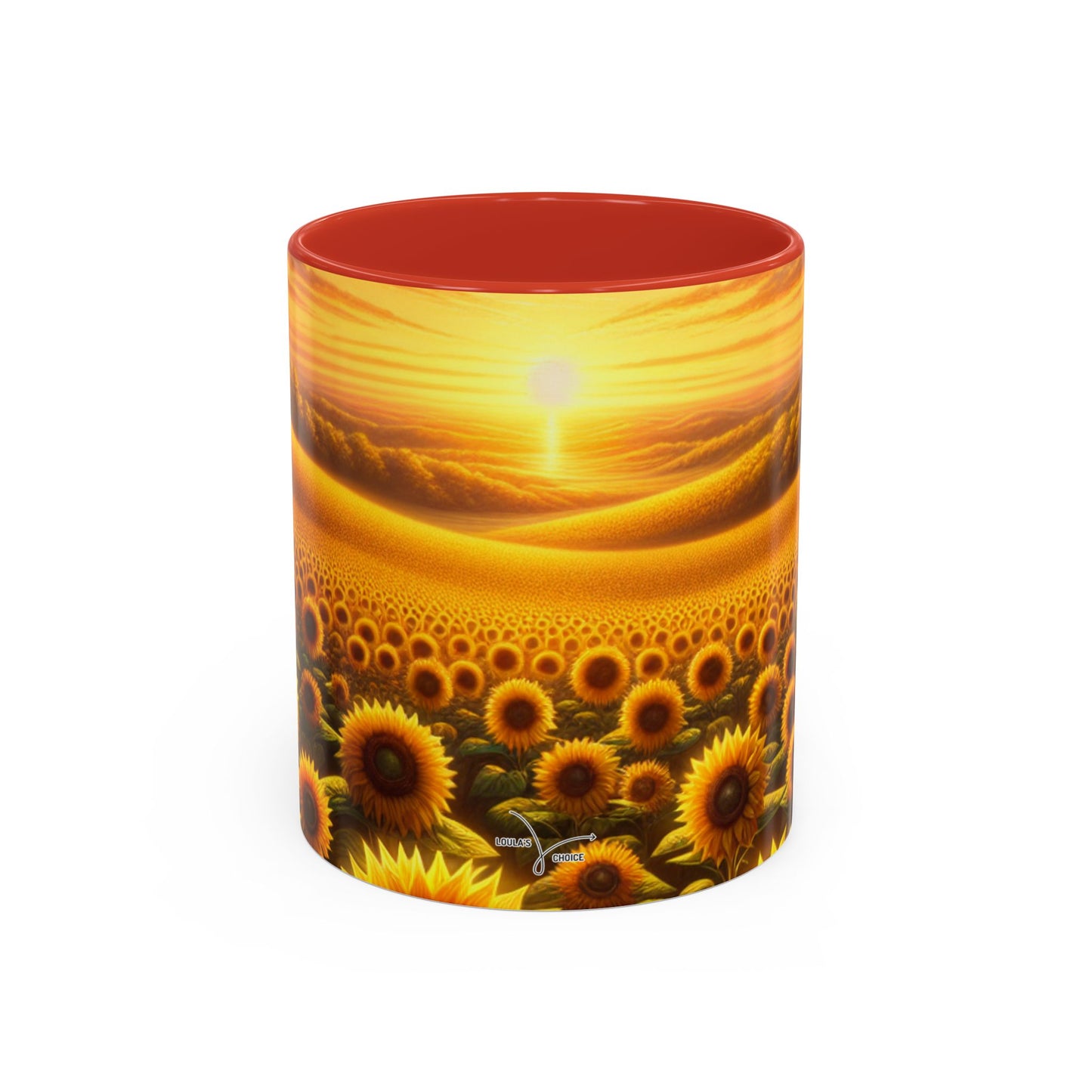 Sunset Serenade Sunflower Tapestry - Mugs