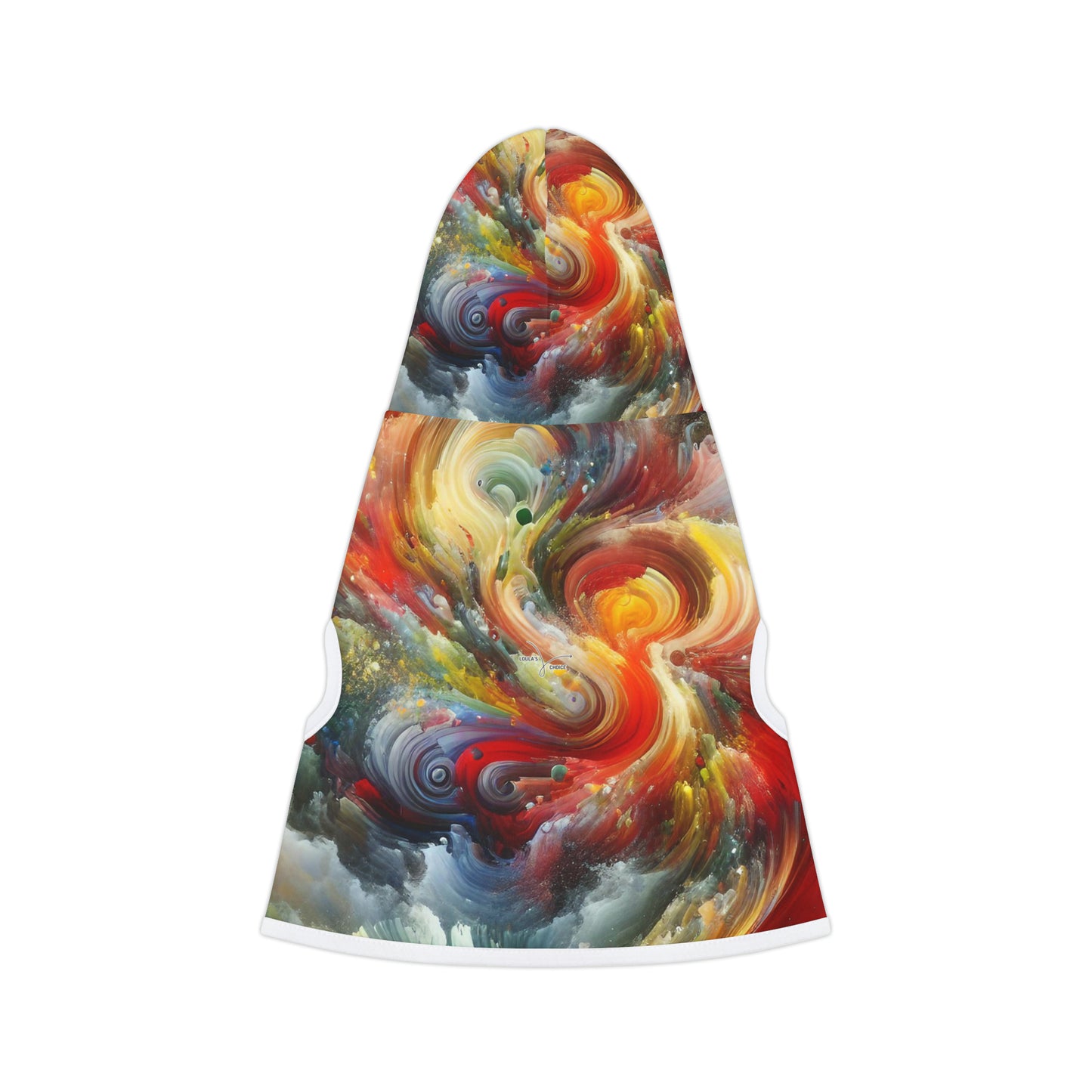 Chromatic Vortex Whirl - Pet Hoodie