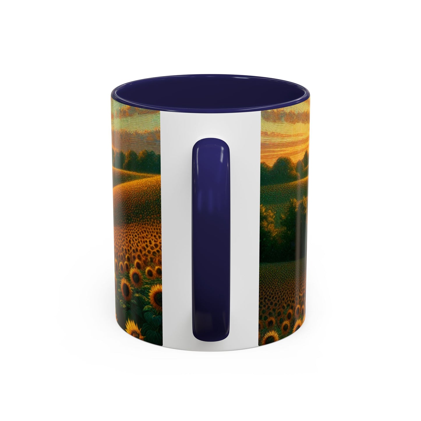 Sunset Harmony Sunflower Fields - Mugs