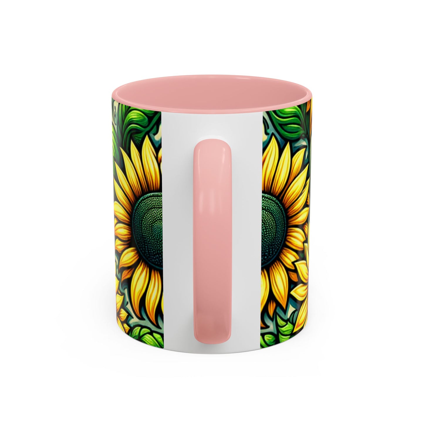 Verdant Helianthus Tapestry - Mugs